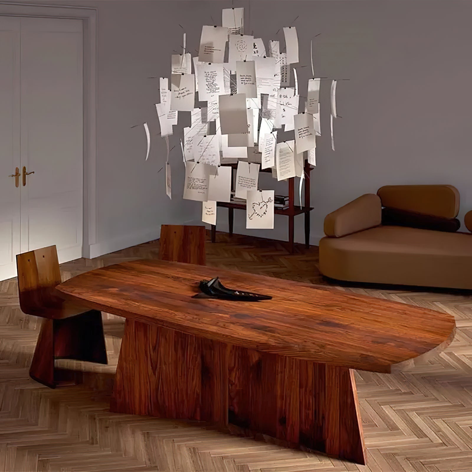 Lustra Chandelier Paper Customizable Creative - Letslighting
