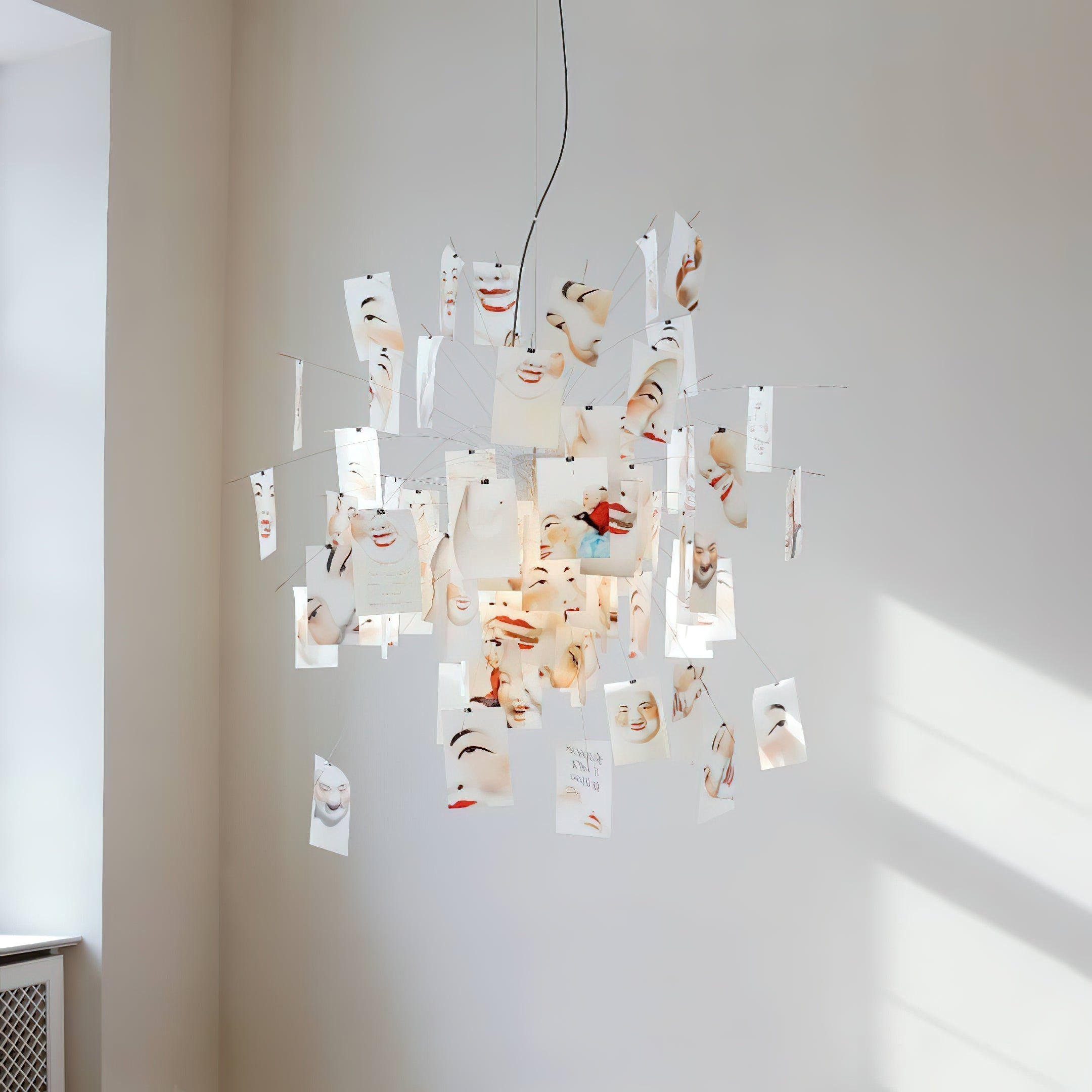 Lustra Chandelier Paper Customizable Creative - Letslighting