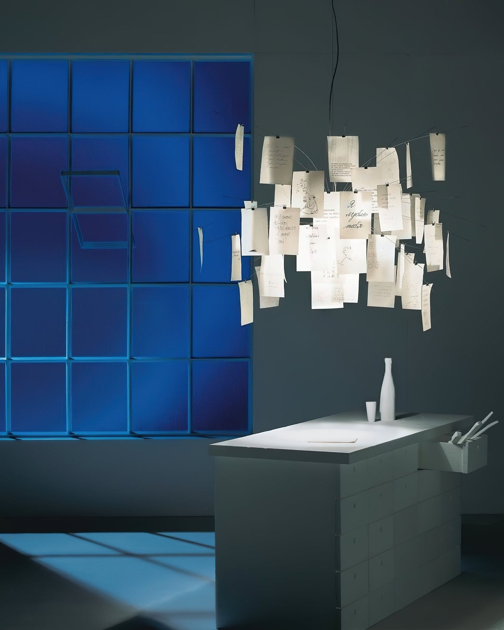 Lustra Chandelier Paper Customizable Creative - Letslighting