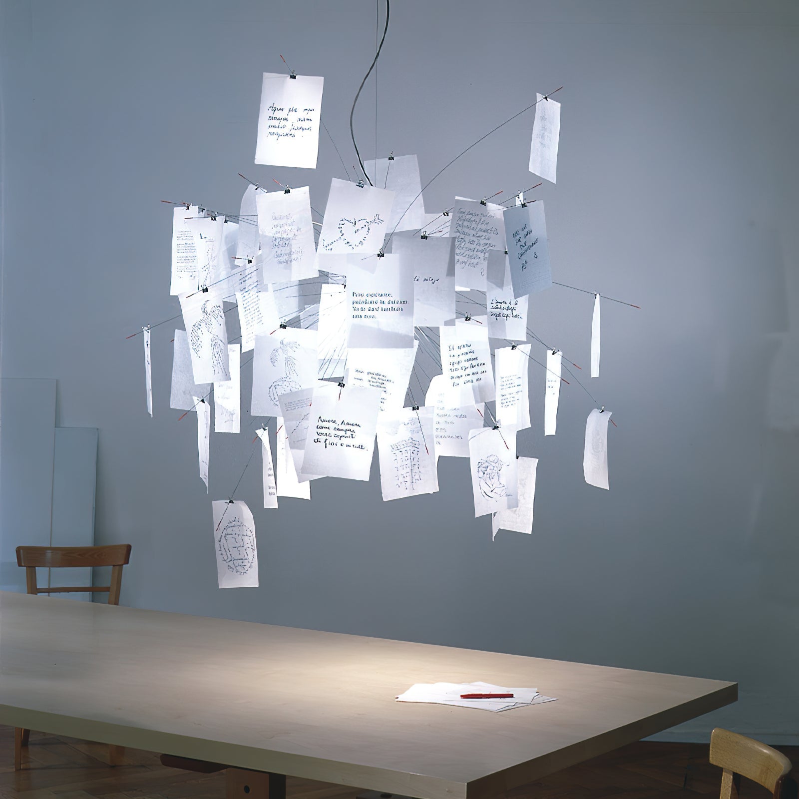 Lustra Chandelier Paper Customizable Creative - Letslighting