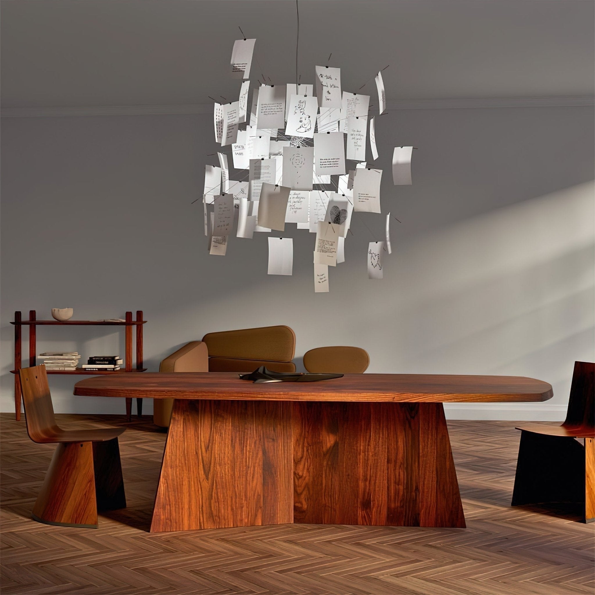 Lustra Chandelier Paper Customizable Creative - Letslighting