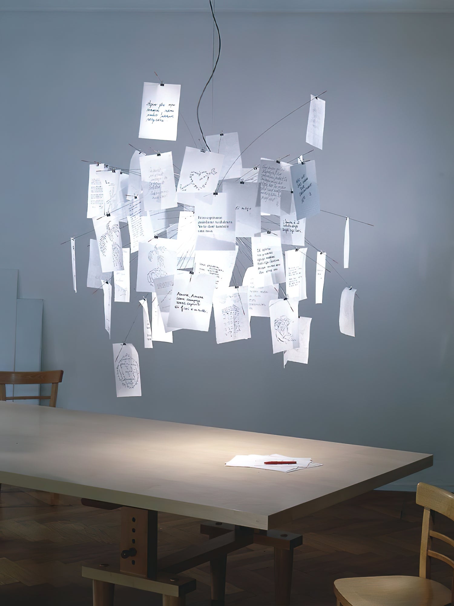 Lustra Chandelier Paper Customizable Creative - Letslighting