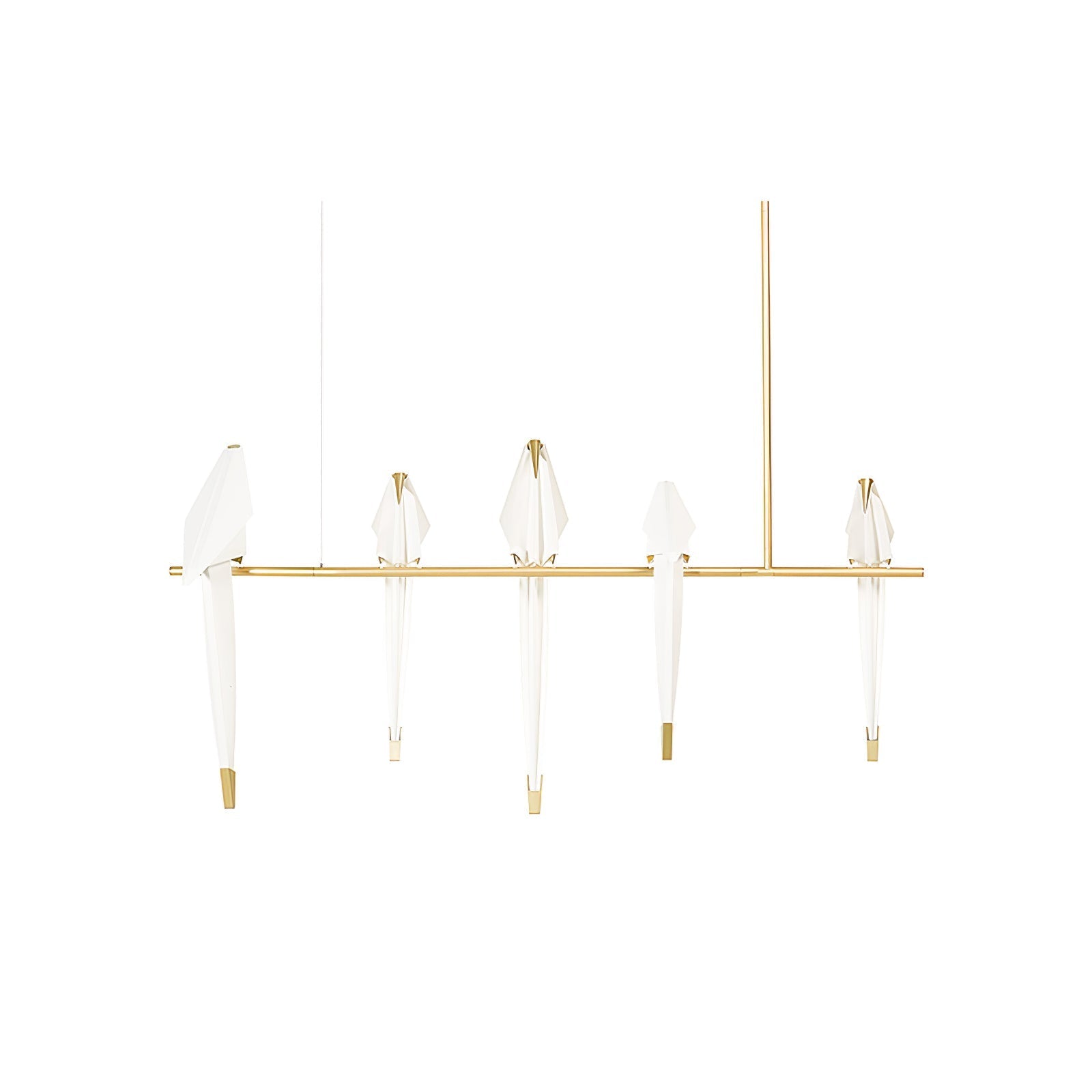 Lustra Chandelier Paper Crane Bird Sculptural LED - Letslighting