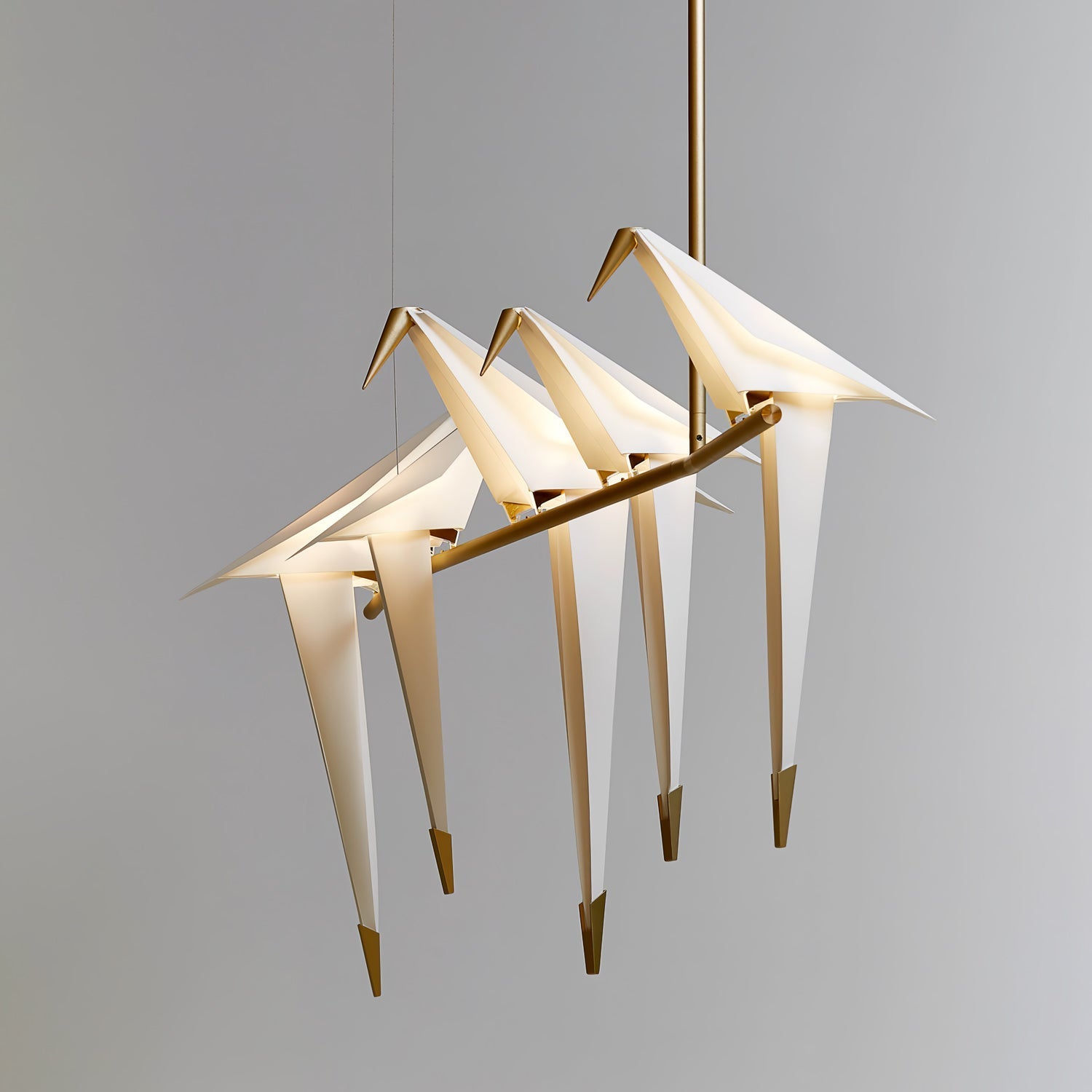 Lustra Chandelier Paper Crane Bird Sculptural LED - Letslighting
