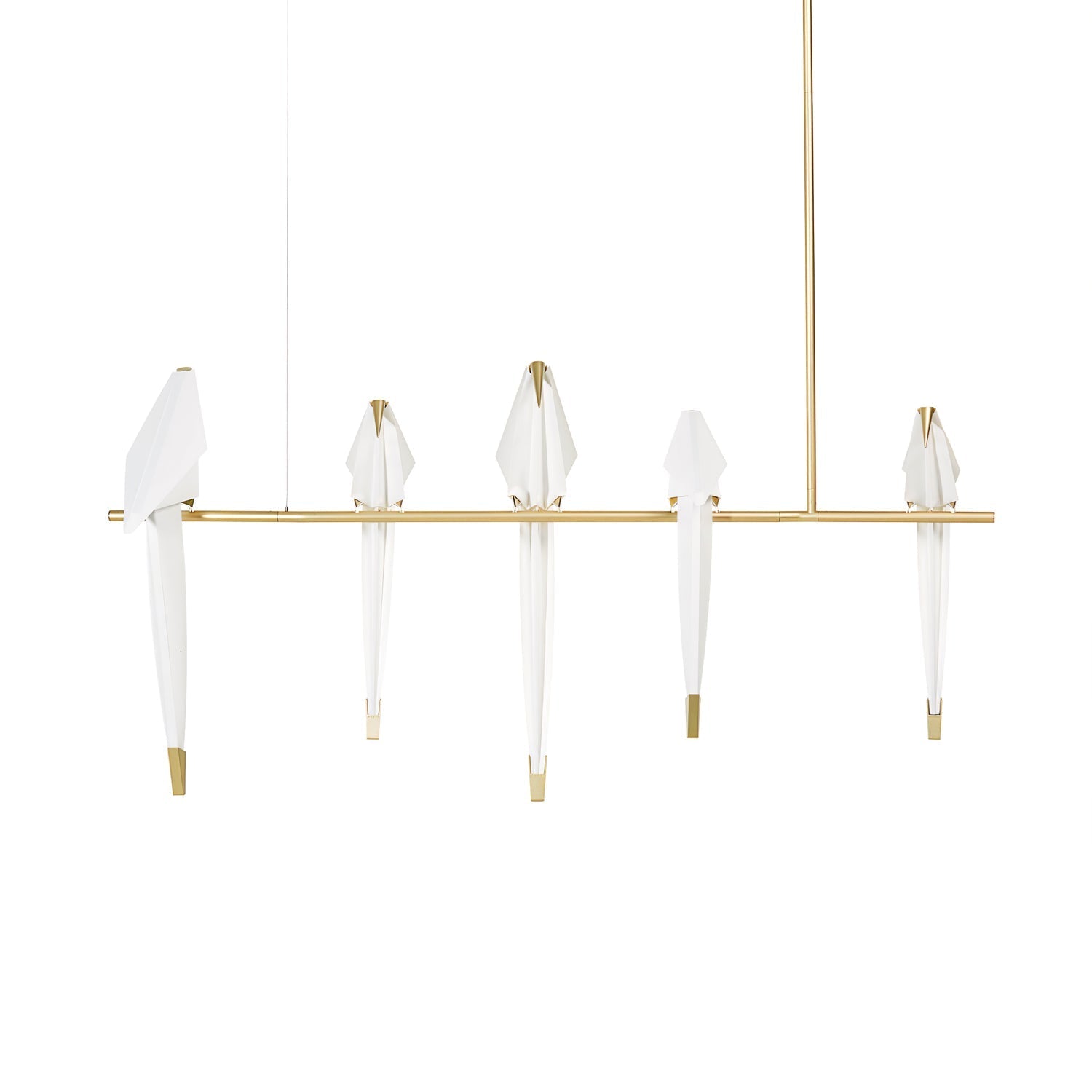 Lustra Chandelier Paper Crane Bird Sculptural LED - Letslighting