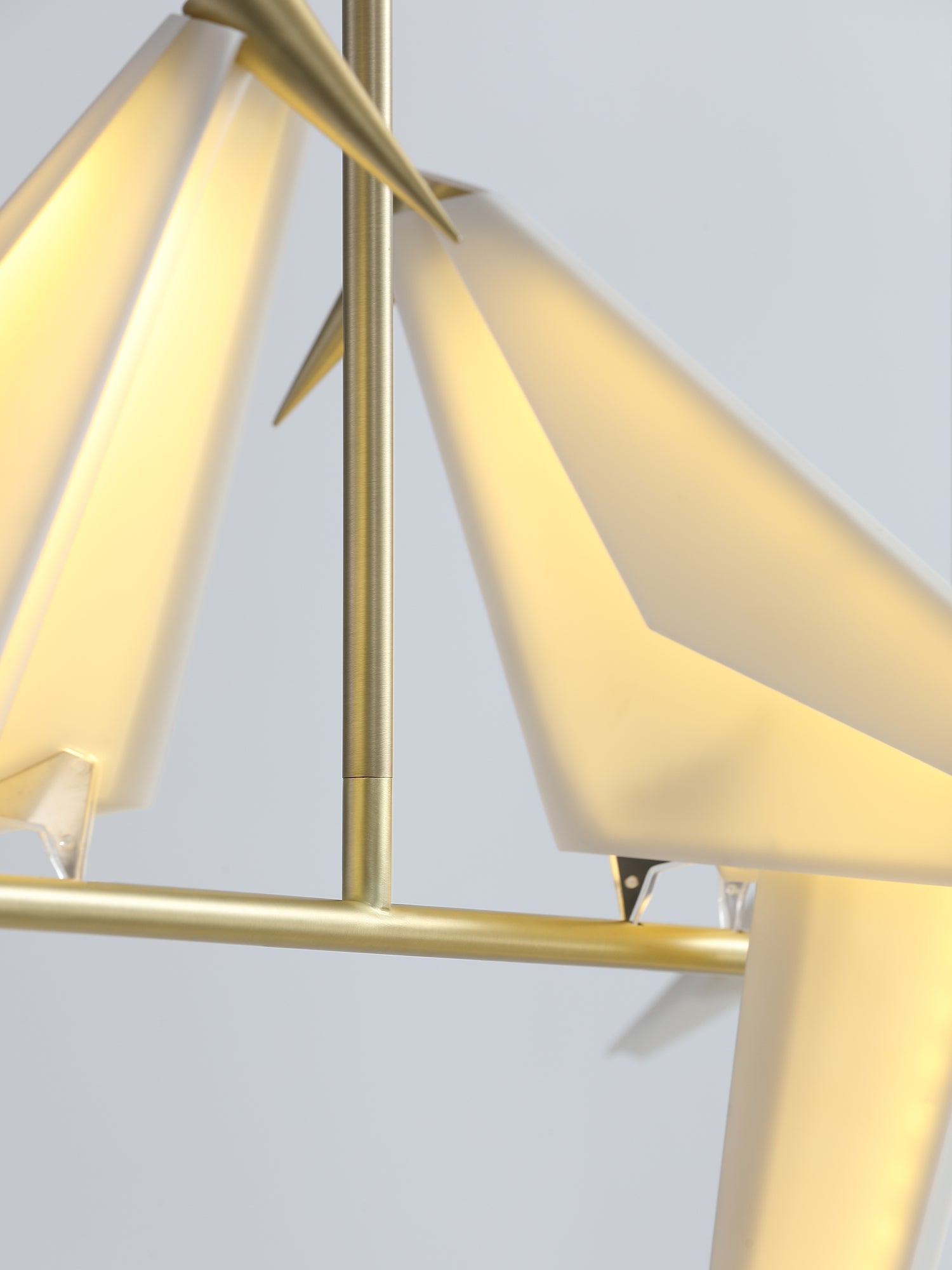 Lustra Chandelier Paper Crane Bird Sculptural LED - Letslighting