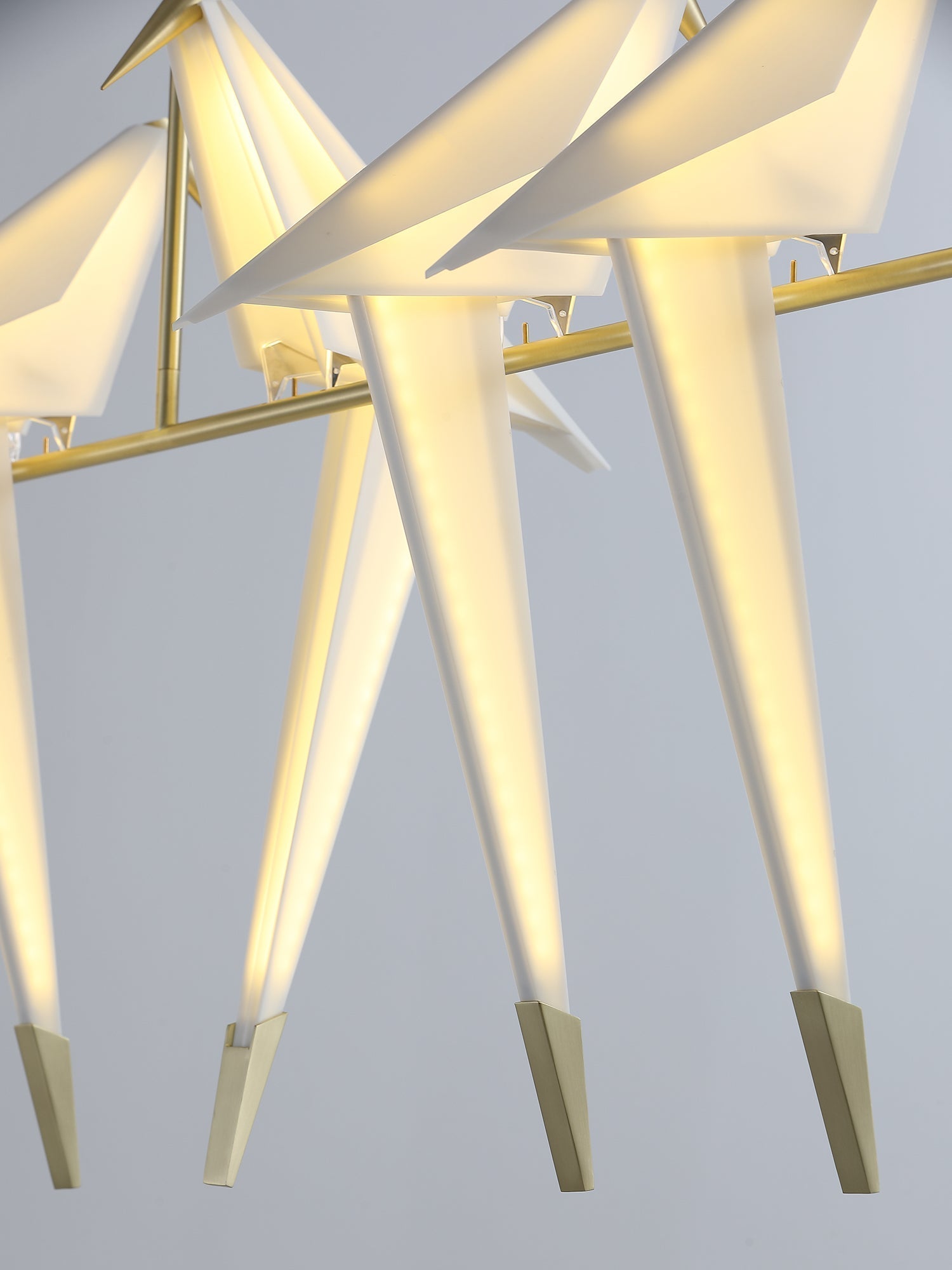 Lustra Chandelier Paper Crane Bird Sculptural LED - Letslighting