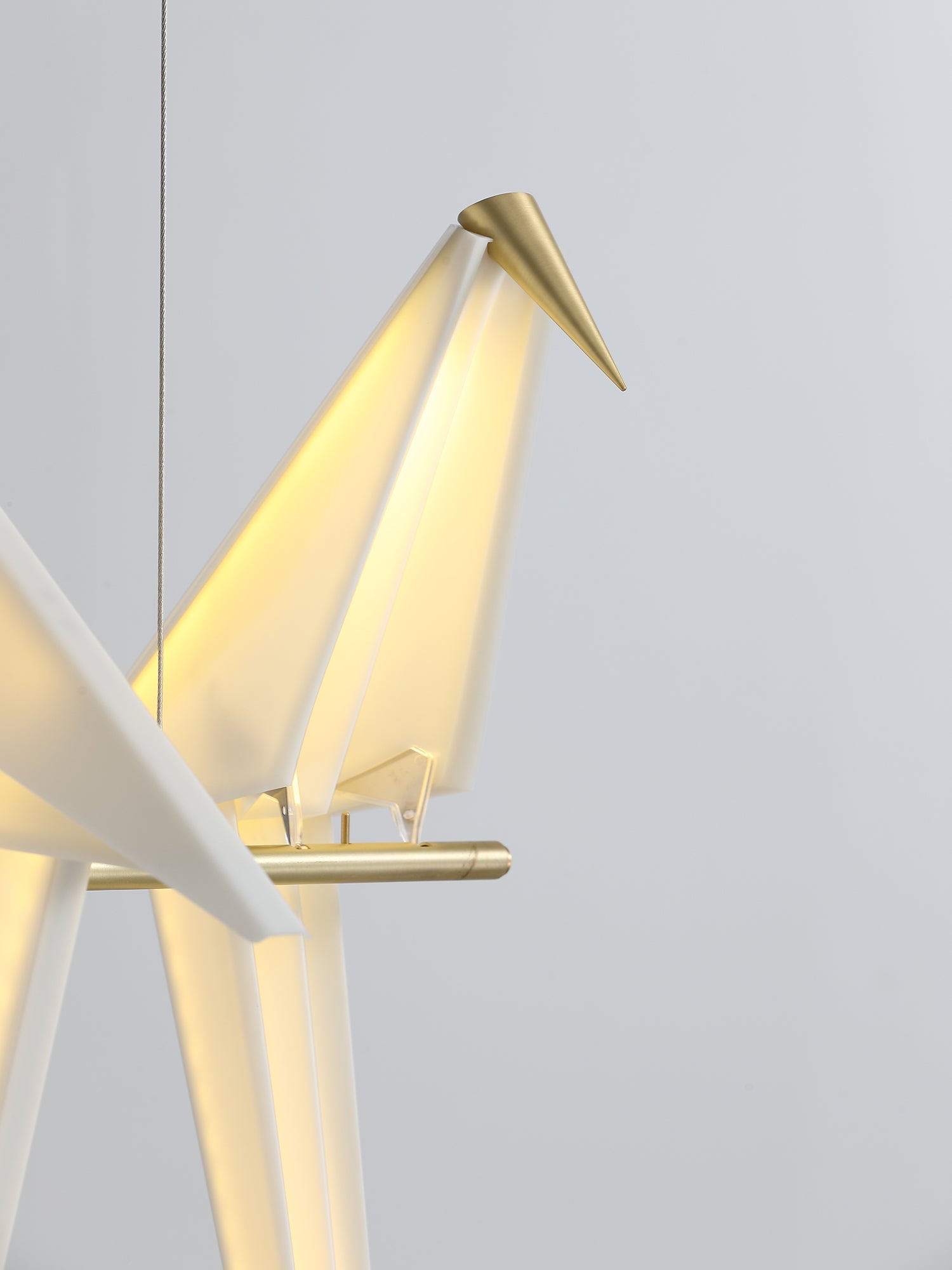 Lustra Chandelier Paper Crane Bird Sculptural LED - Letslighting