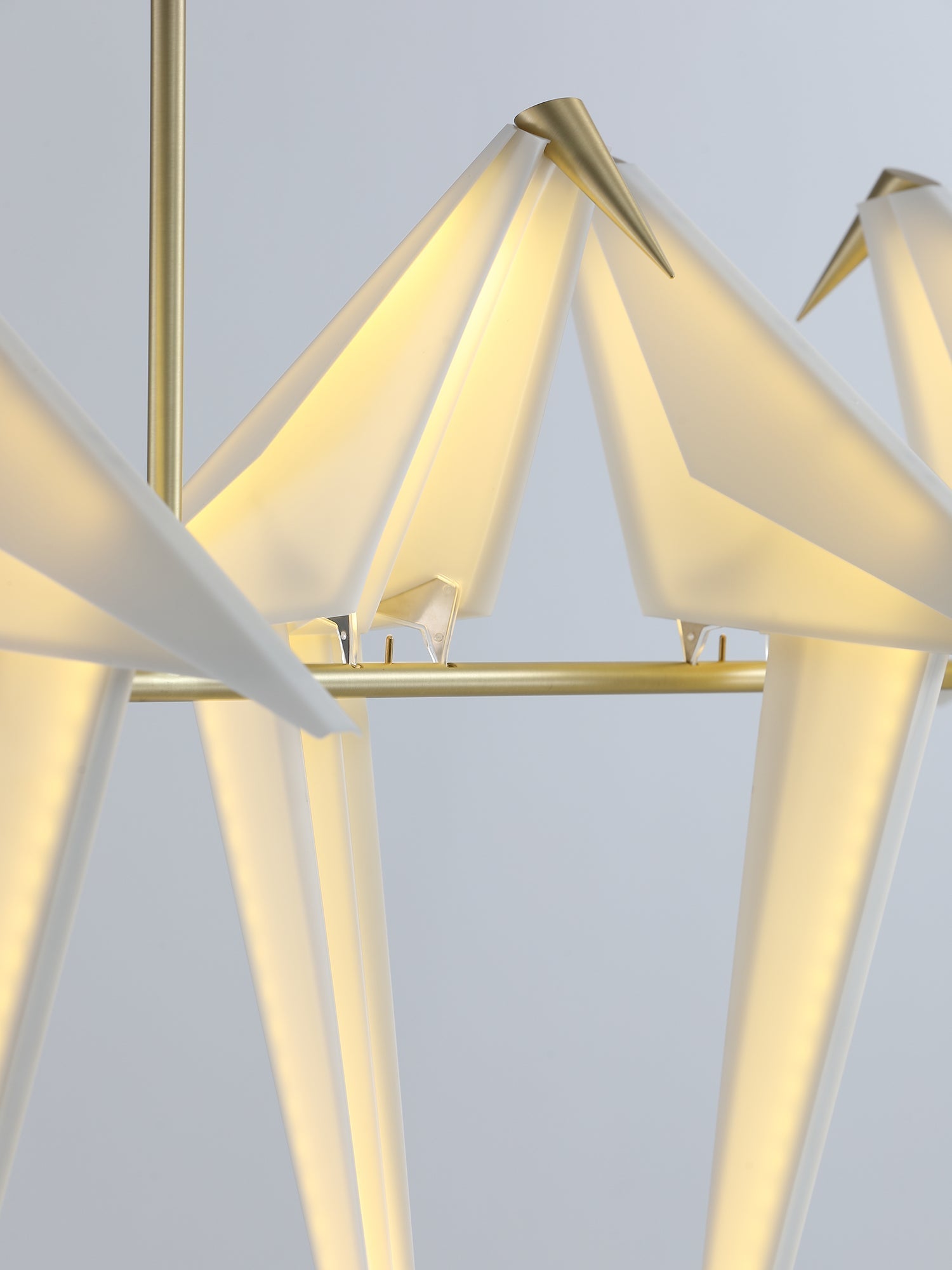 Lustra Chandelier Paper Crane Bird Sculptural LED - Letslighting