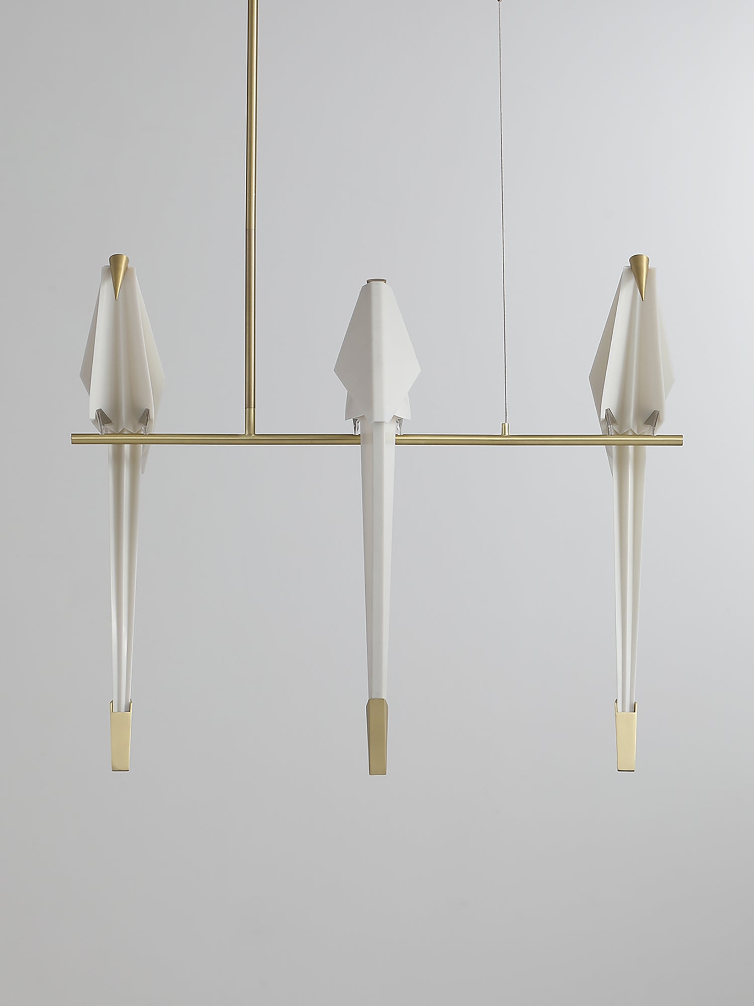 Lustra Chandelier Paper Crane Bird Sculptural LED - Letslighting