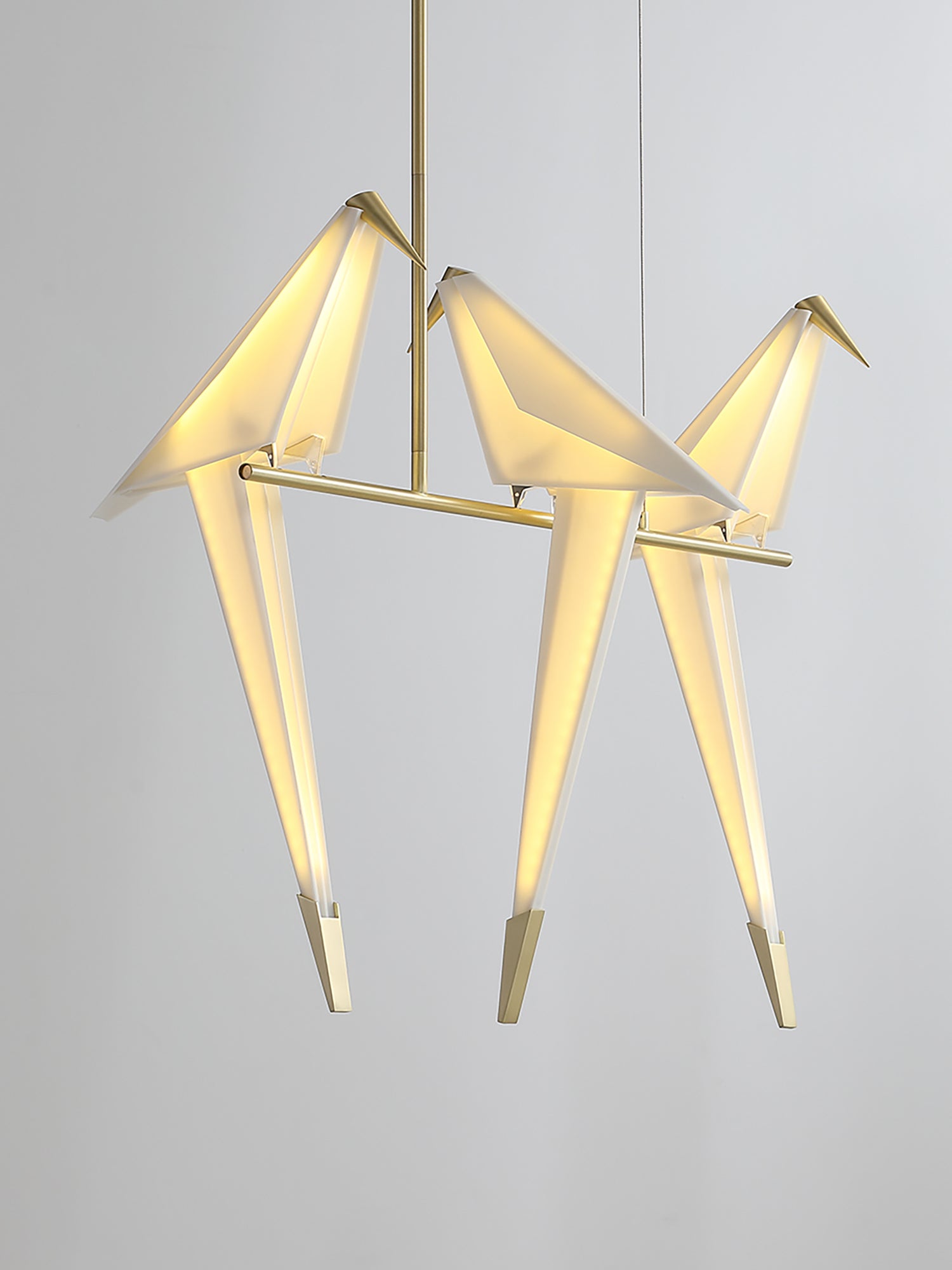 Lustra Chandelier Paper Crane Bird Sculptural LED - Letslighting