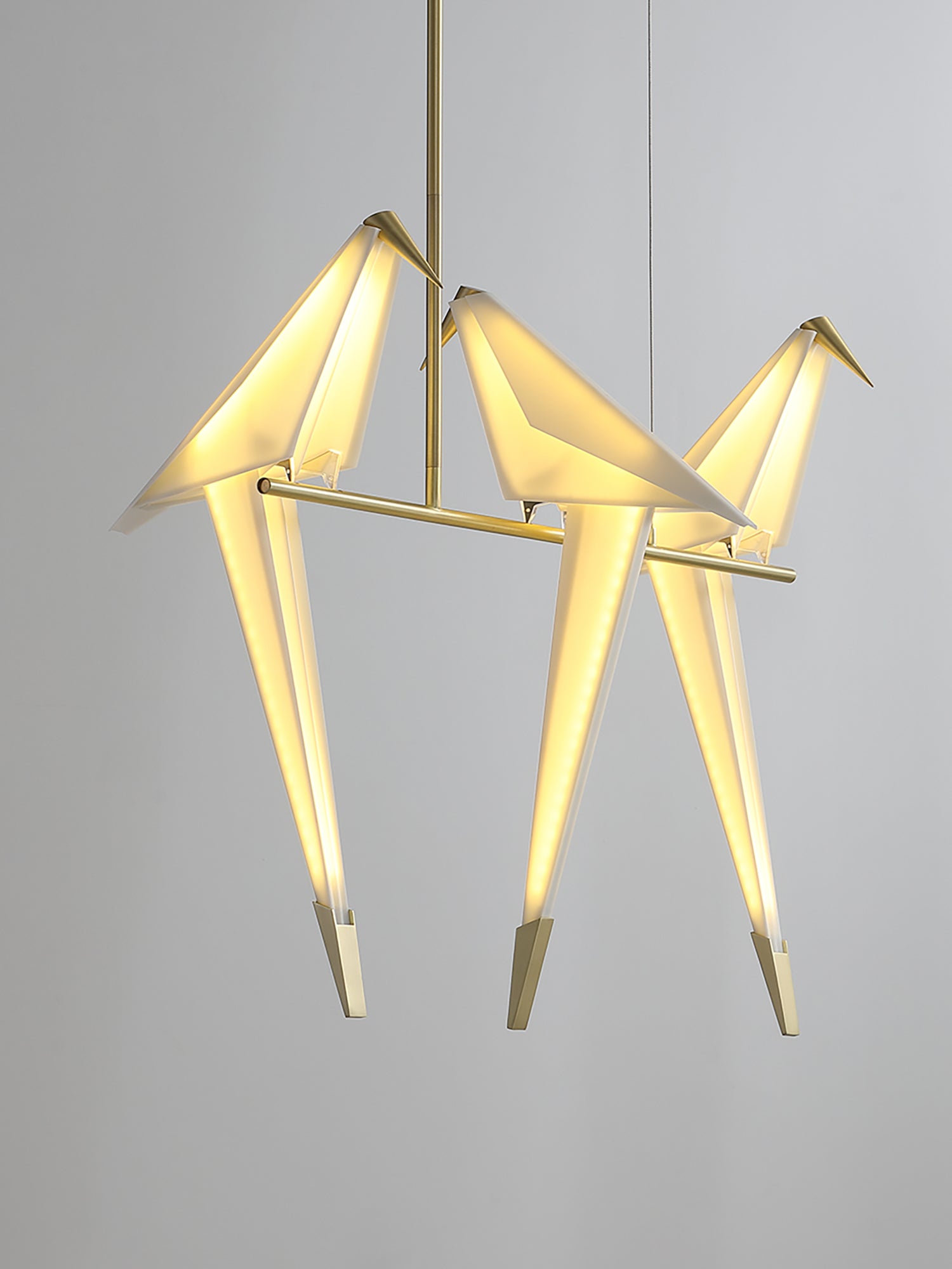 Lustra Chandelier Paper Crane Bird Sculptural LED - Letslighting