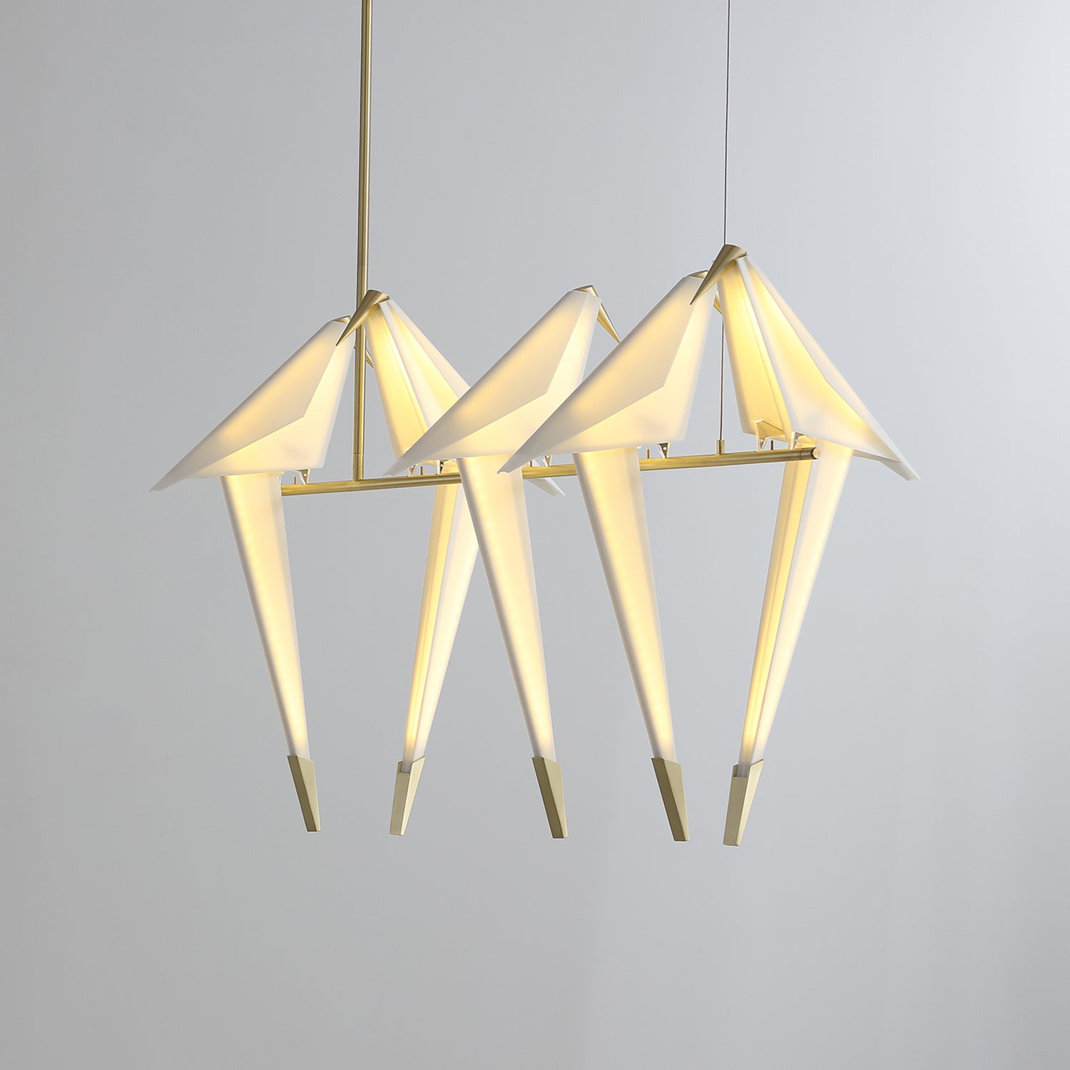 Lustra Chandelier Paper Crane Bird Sculptural LED - Letslighting