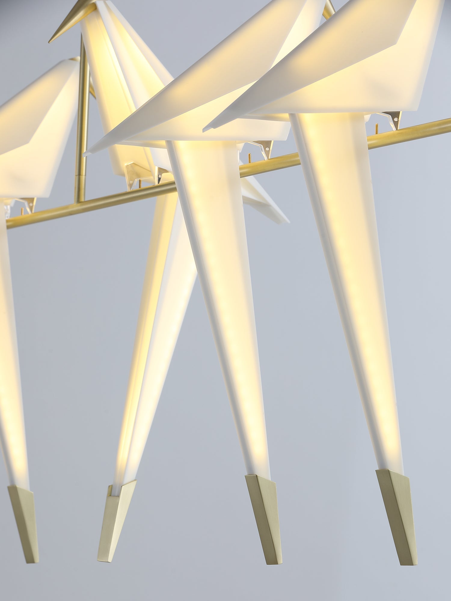 Lustra Chandelier Paper Crane Bird Sculptural LED - Letslighting