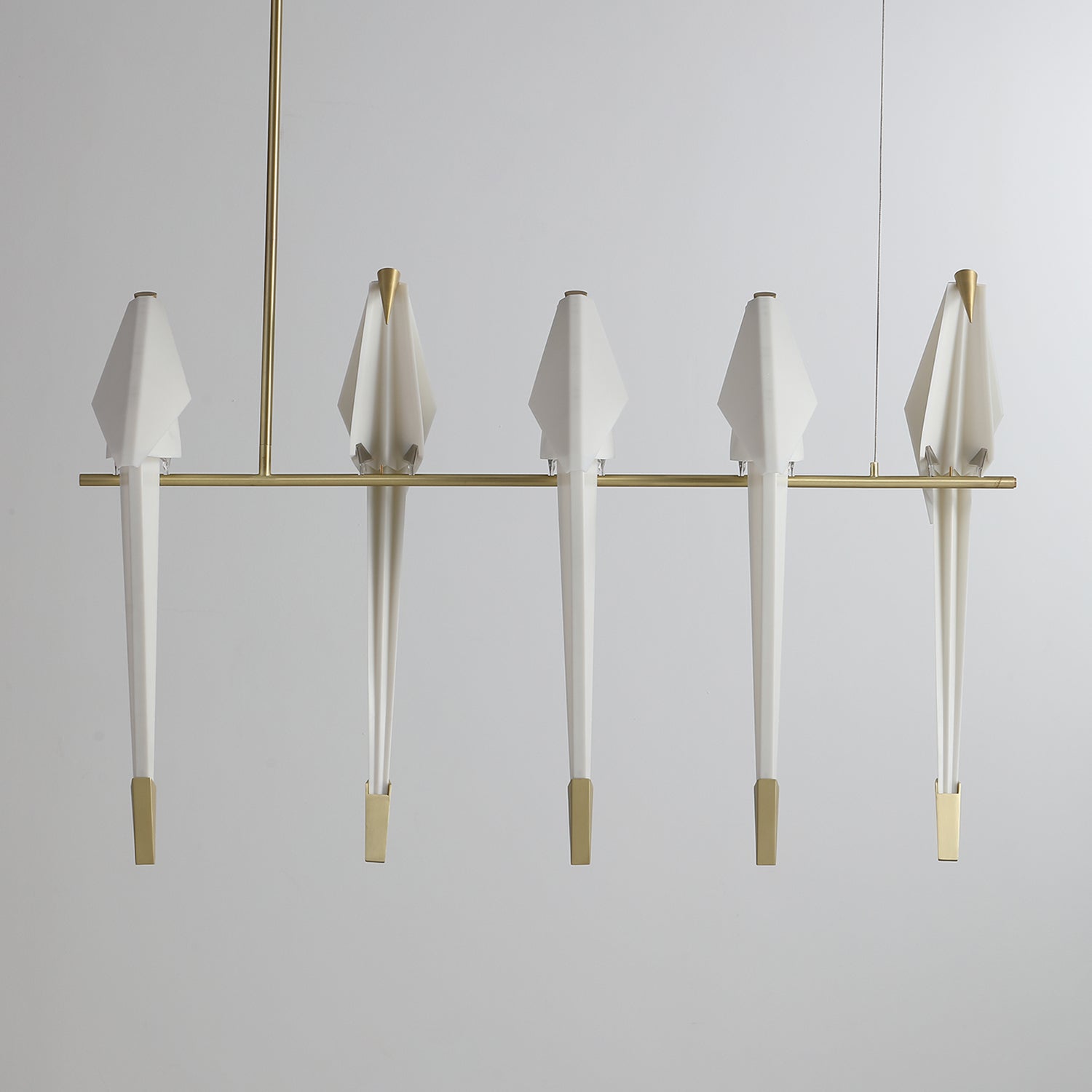 Lustra Chandelier Paper Crane Bird Sculptural LED - Letslighting