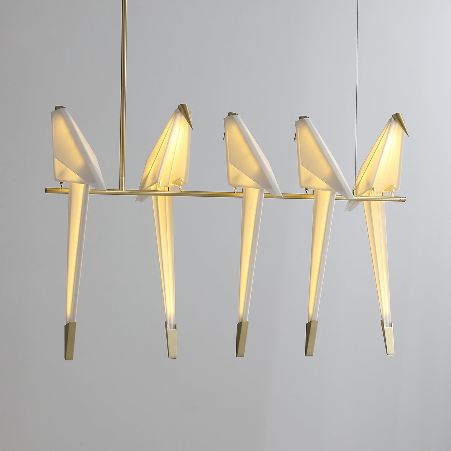 Lustra Chandelier Paper Crane Bird Sculptural LED - Letslighting