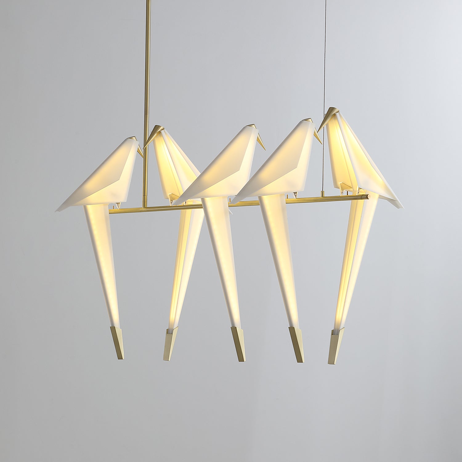 Lustra Chandelier Paper Crane Bird Sculptural LED - Letslighting