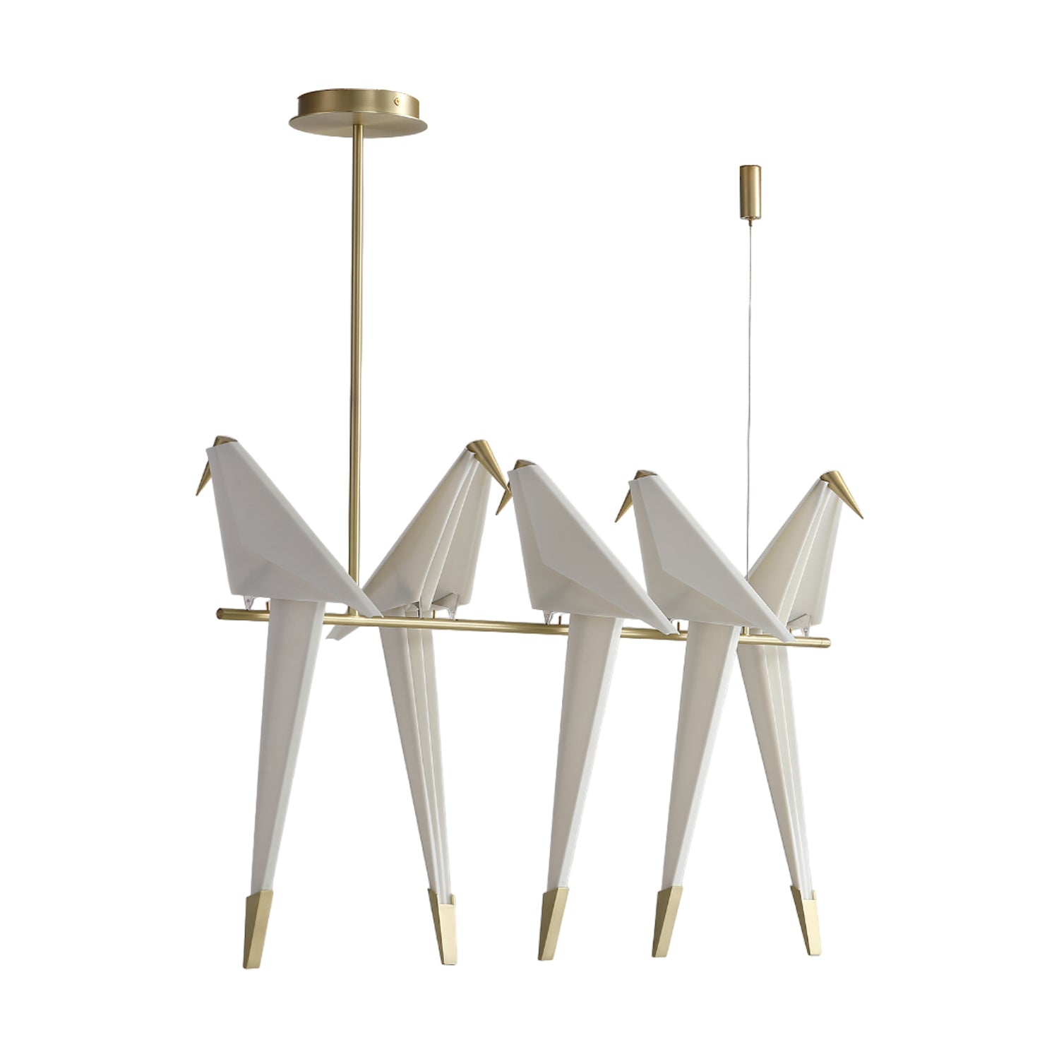 Lustra Chandelier Paper Crane Bird Sculptural LED - Letslighting