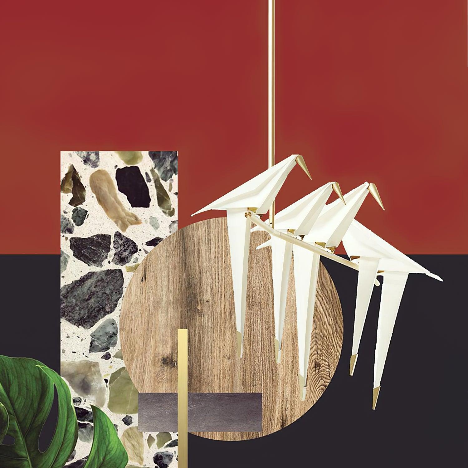 Clifford White Paper Crane Chandelier - Letslighting
