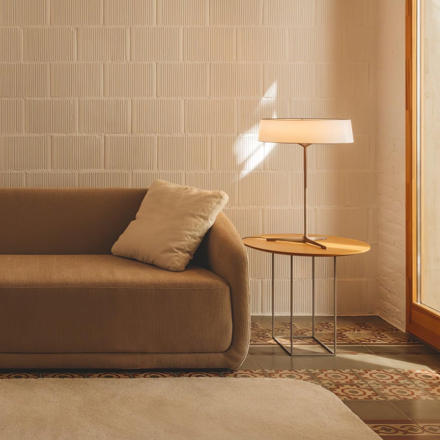 Nevita Fabric Scandinavian Table Lamp - Letslighting