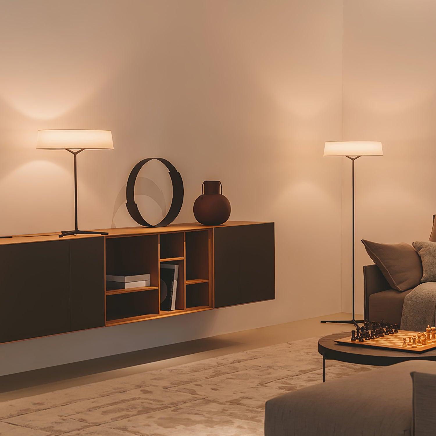 Nevita Fabric Scandinavian Table Lamp - Letslighting