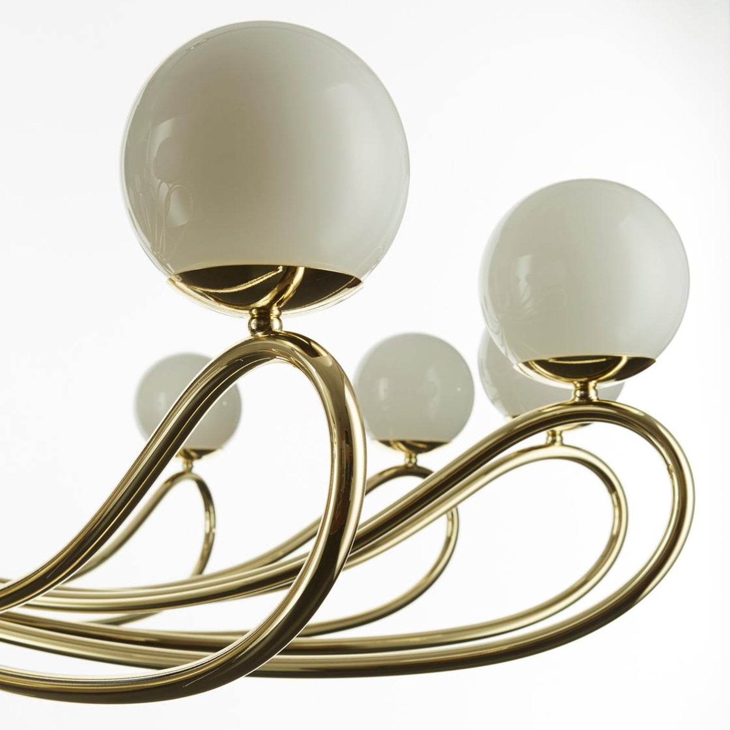 Aurlaeir Elegance Vintage Papillon Brass Glass Chandelier - Letslighting