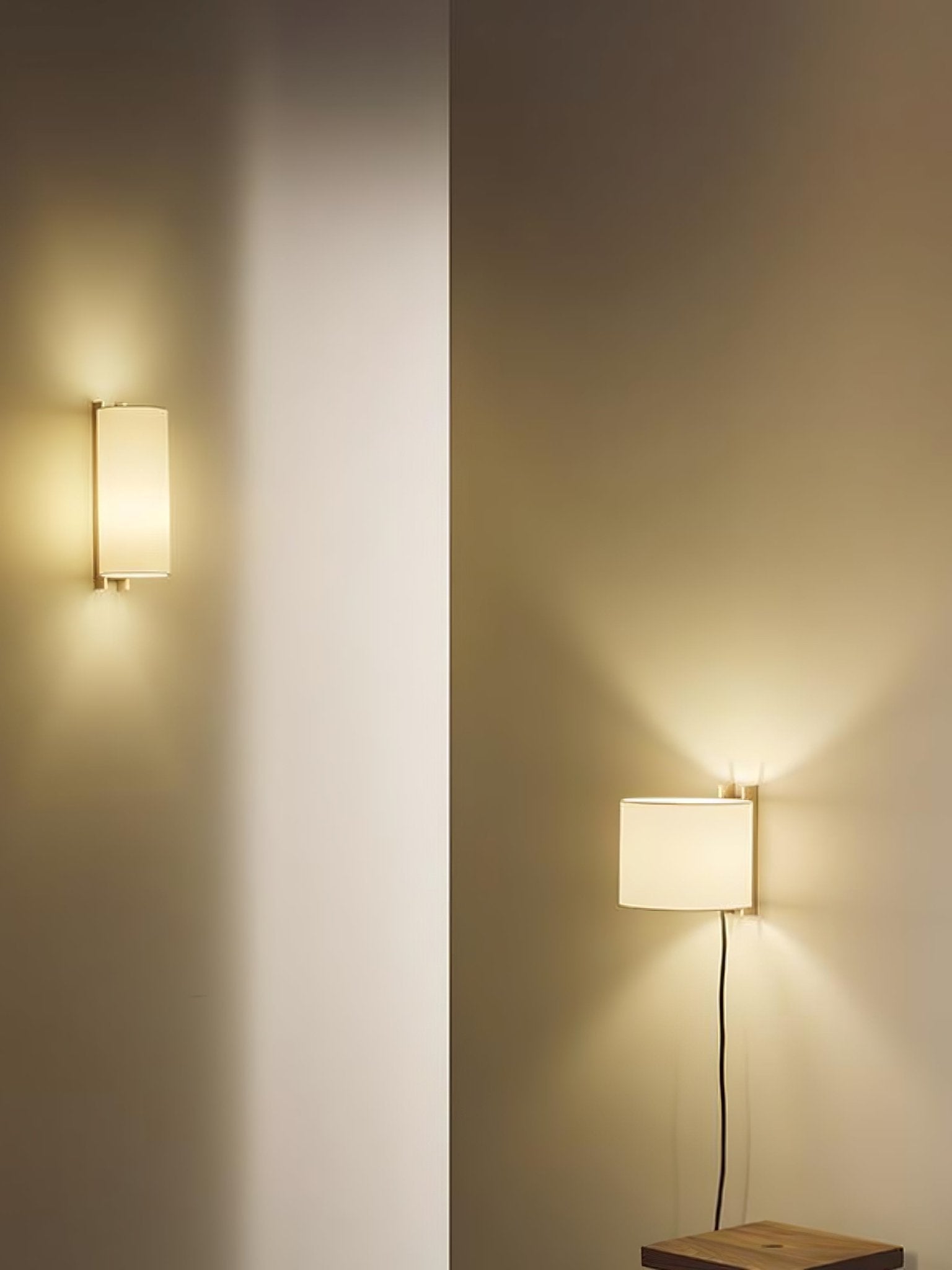 Aura Minimalist Fabric Wall Light - Letslighting
