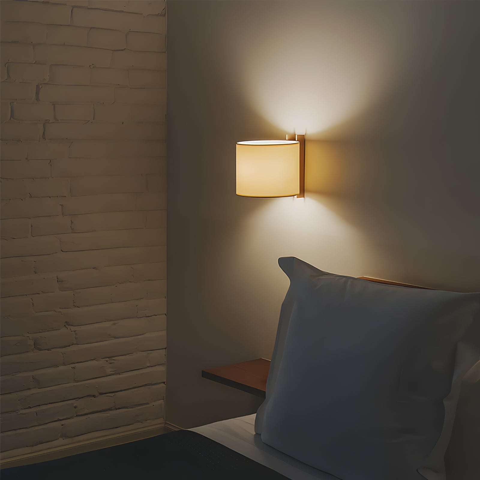 Aura Minimalist Fabric Wall Light - Letslighting