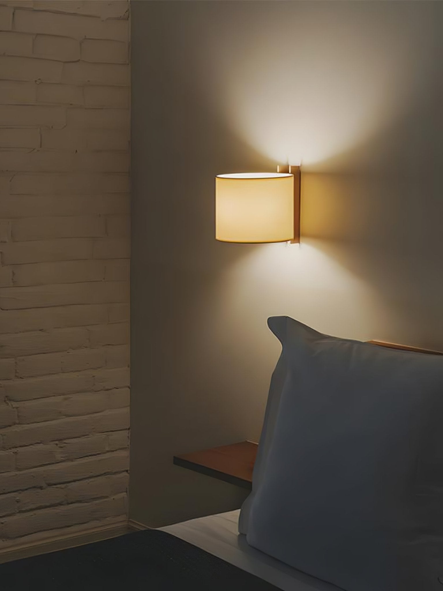 Aura Minimalist Fabric Wall Light - Letslighting
