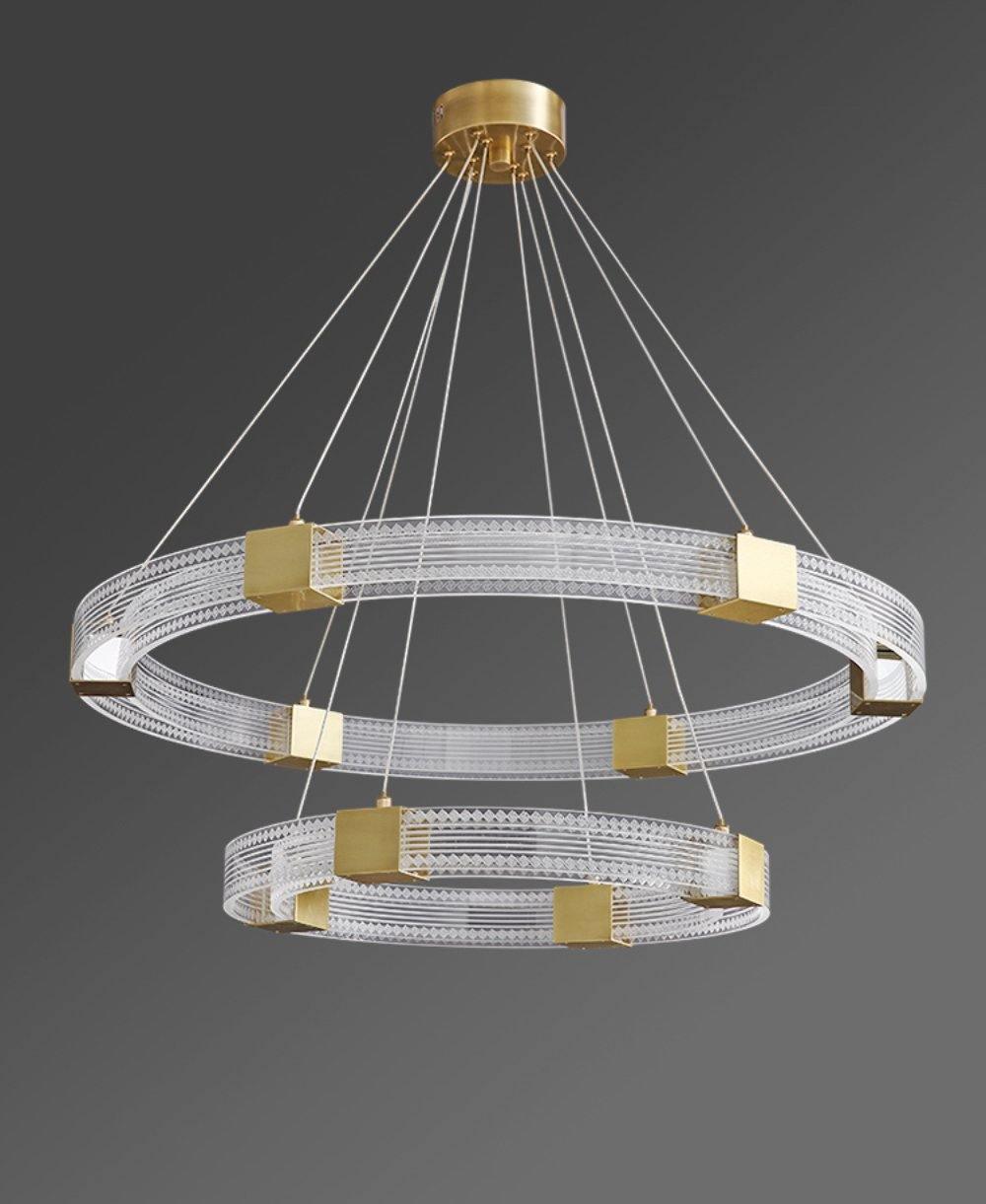 Eurdora Modern Minimalist Ring LED Chandelier - Letslighting