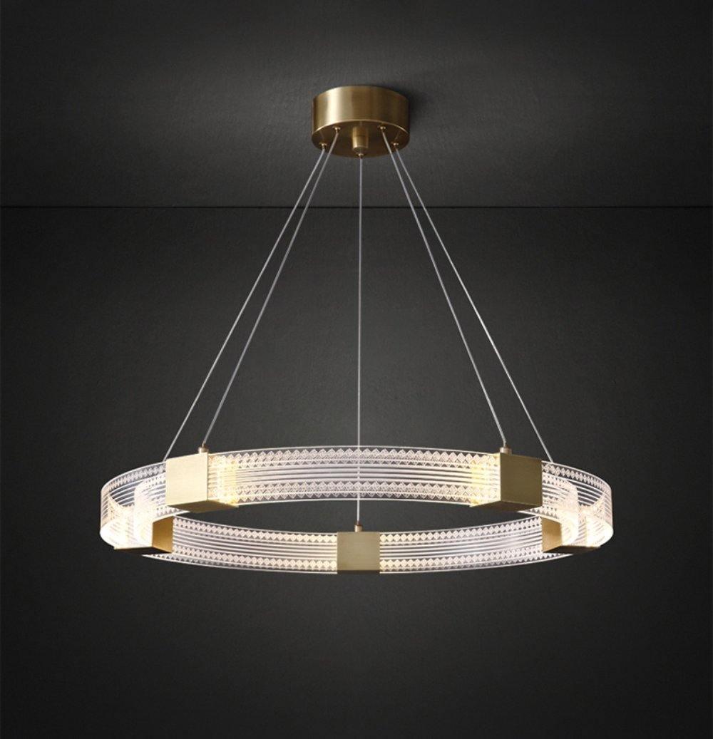Eurdora Modern Minimalist Ring LED Chandelier - Letslighting