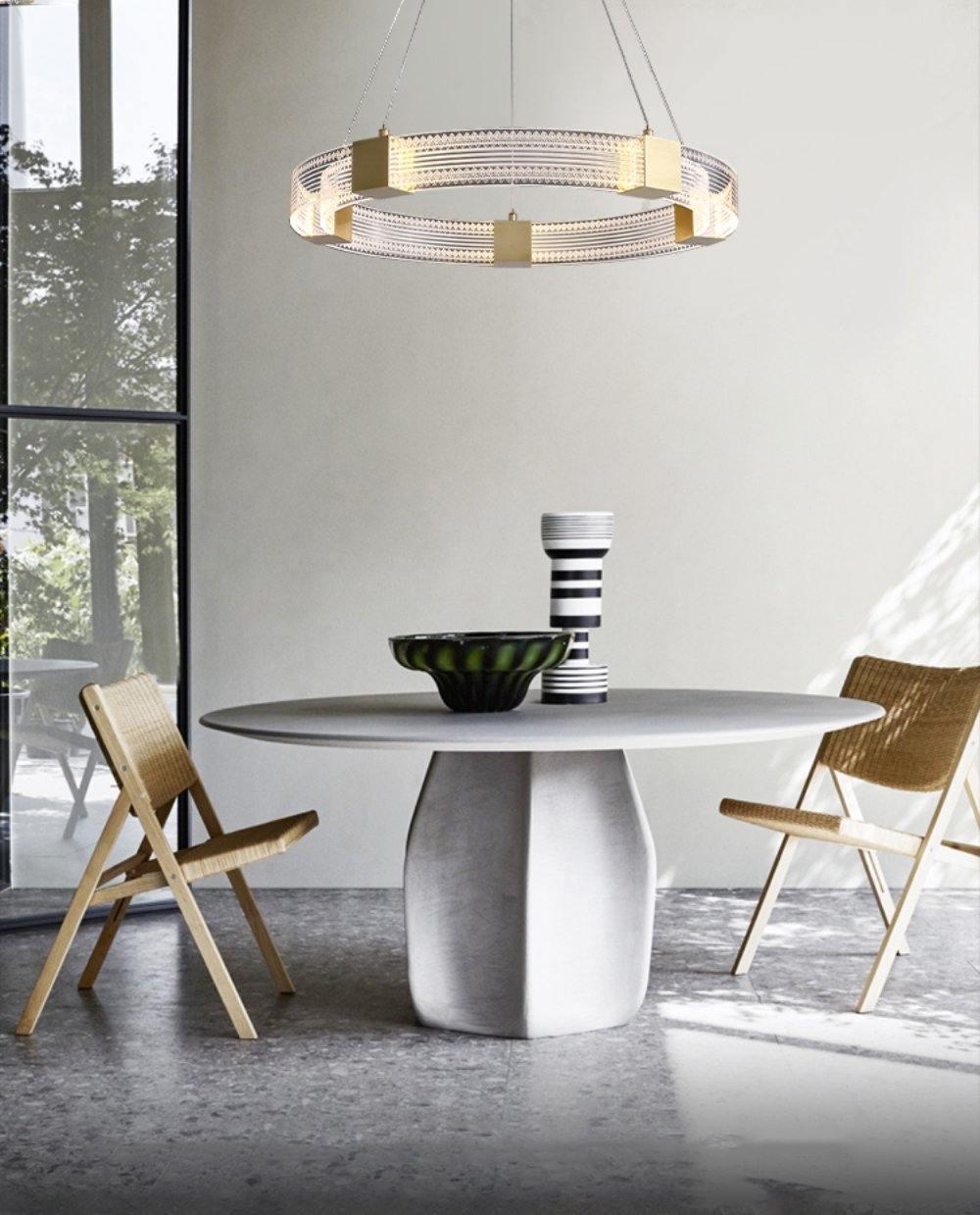 Eurdora Modern Minimalist Ring LED Chandelier - Letslighting
