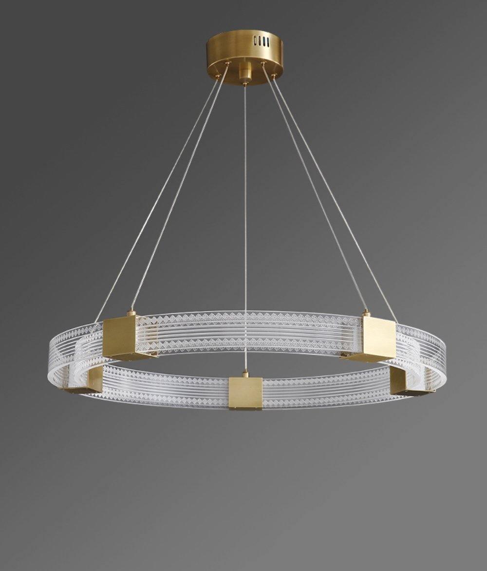 Eurdora Modern Minimalist Ring LED Chandelier - Letslighting