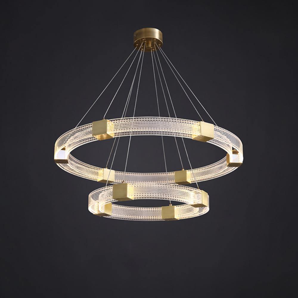 Eurdora Modern Minimalist Ring LED Chandelier - Letslighting