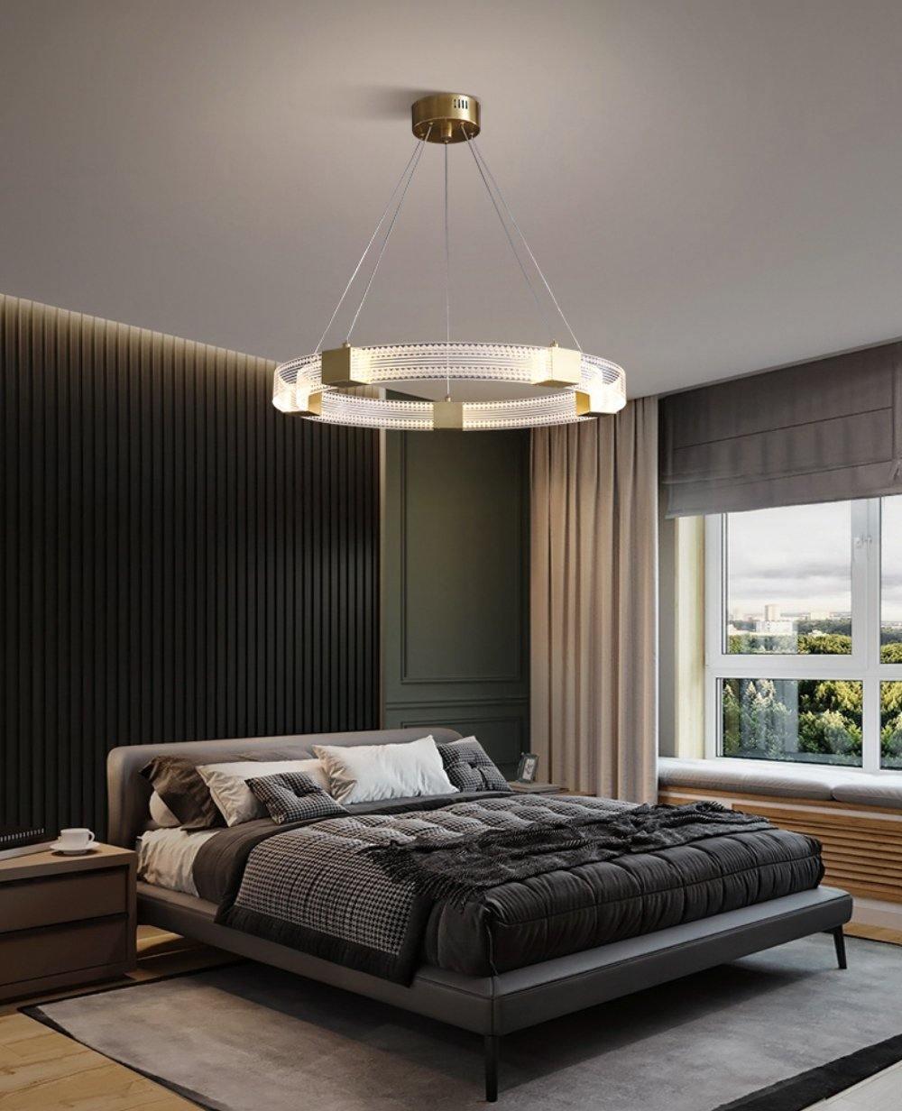 Eurdora Modern Minimalist Ring LED Chandelier - Letslighting