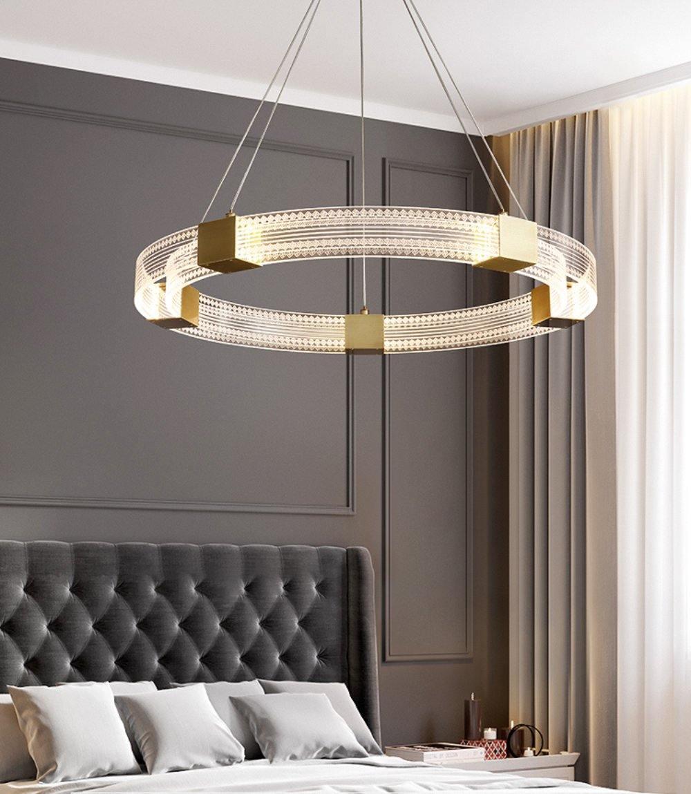 Eurdora Modern Minimalist Ring LED Chandelier - Letslighting