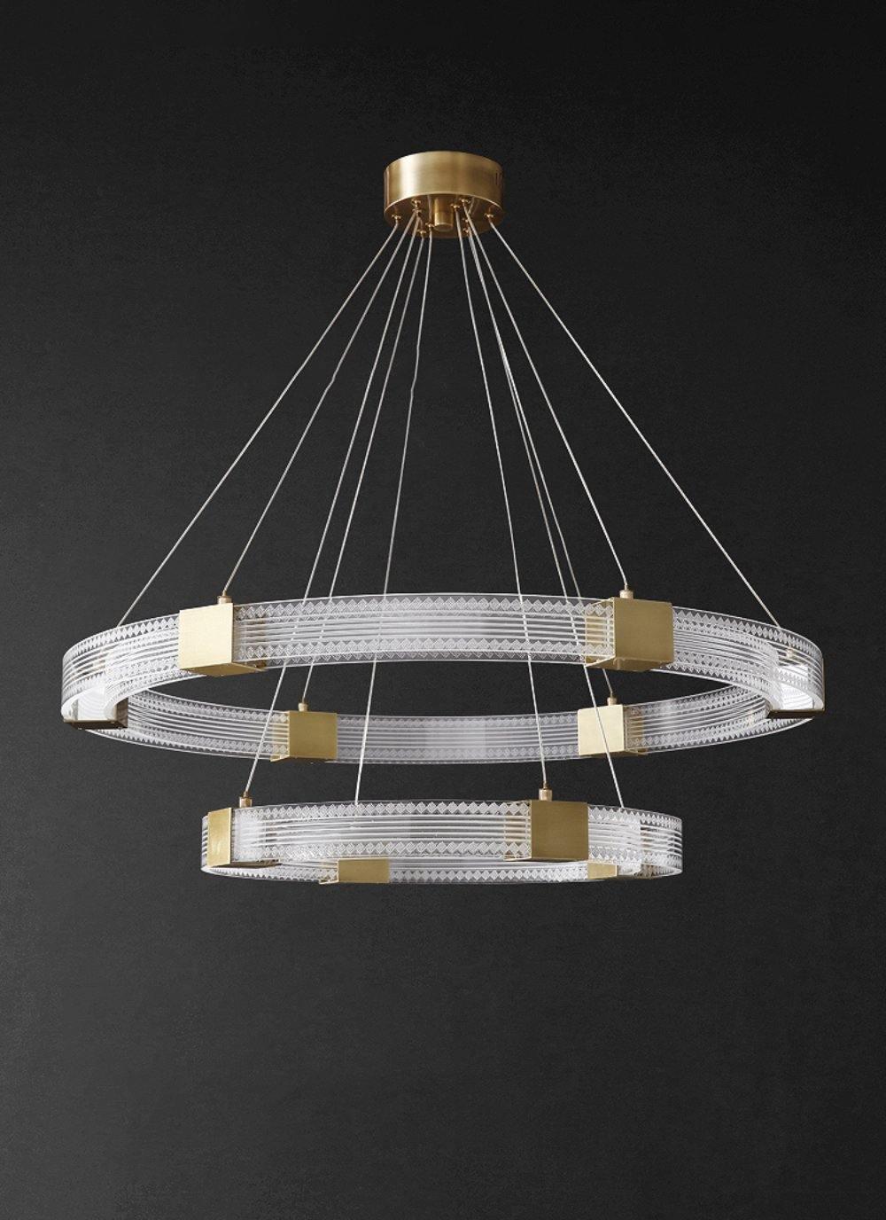 Eurdora Modern Minimalist Ring LED Chandelier - Letslighting