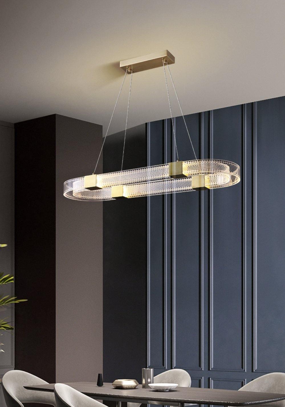 Eurdora Modern Minimalist Ring LED Chandelier - Letslighting