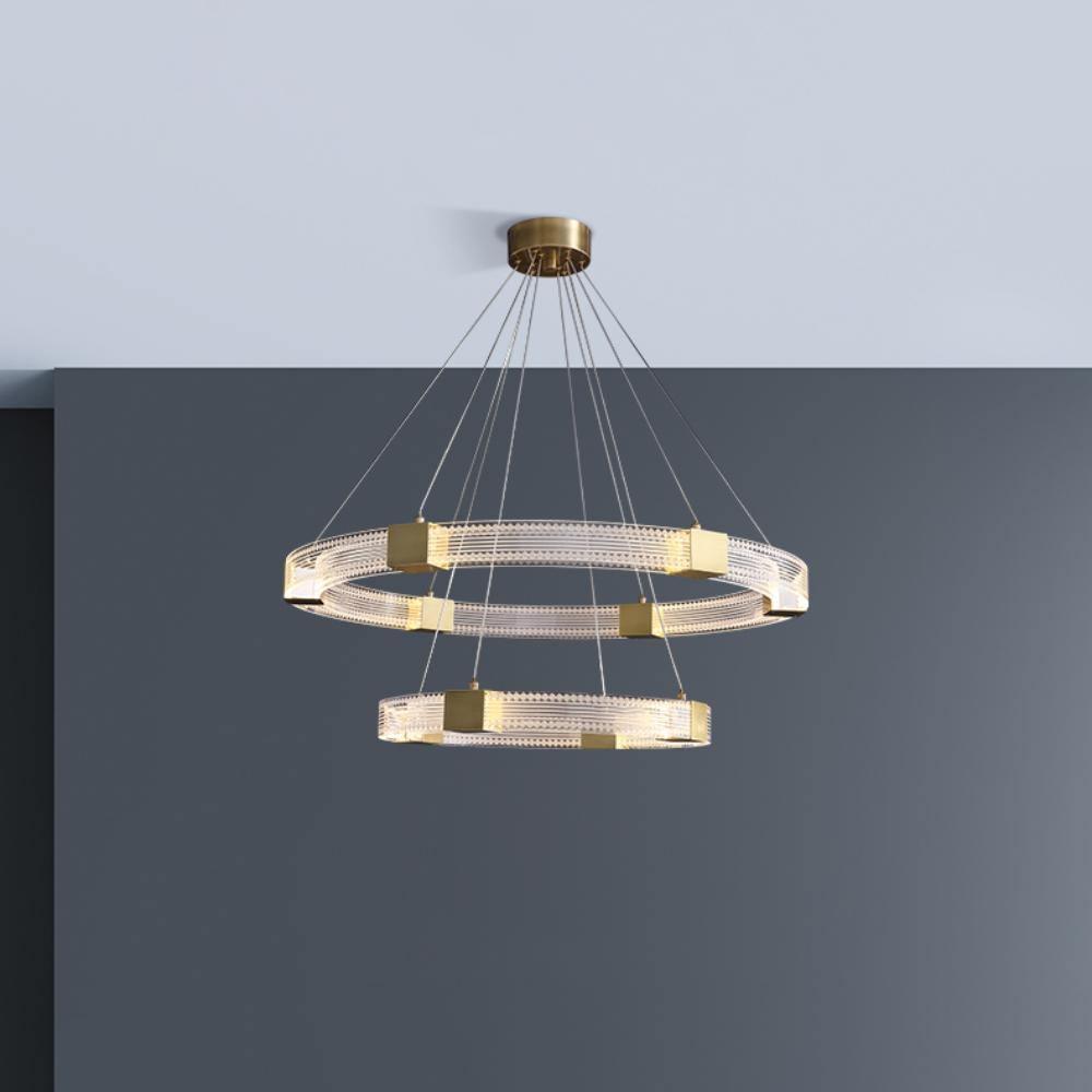 Eurdora Modern Minimalist Ring LED Chandelier - Letslighting