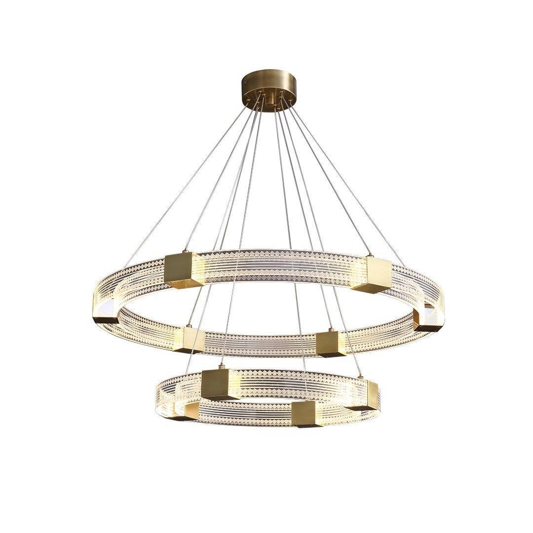 Eurdora Modern Minimalist Ring LED Chandelier - Letslighting