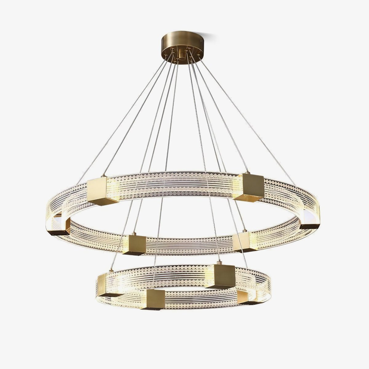 Eurdora Modern Minimalist Ring LED Chandelier - Letslighting