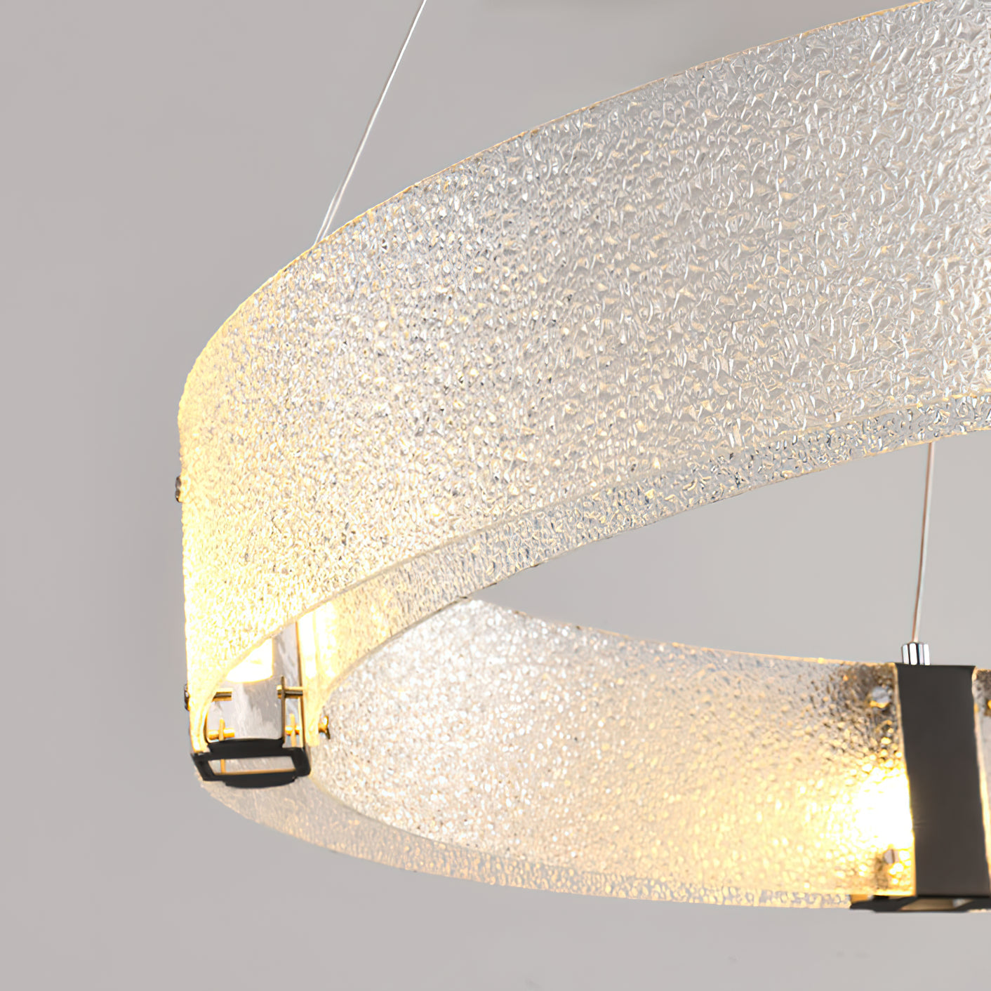Parallel Modern Minimalist Ring Glass Chandelier - Letslighting