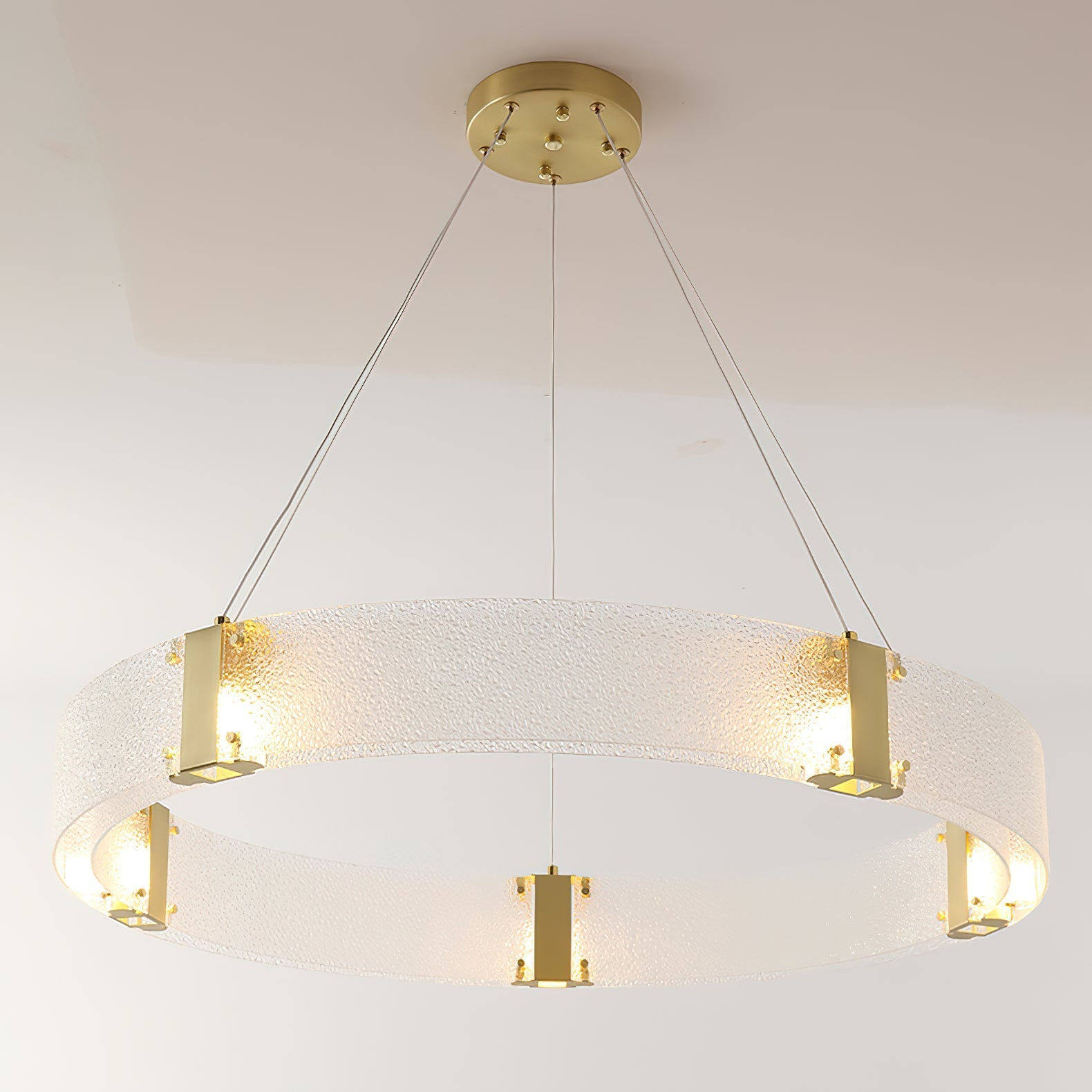 Parallel Modern Minimalist Ring Glass Chandelier - Letslighting