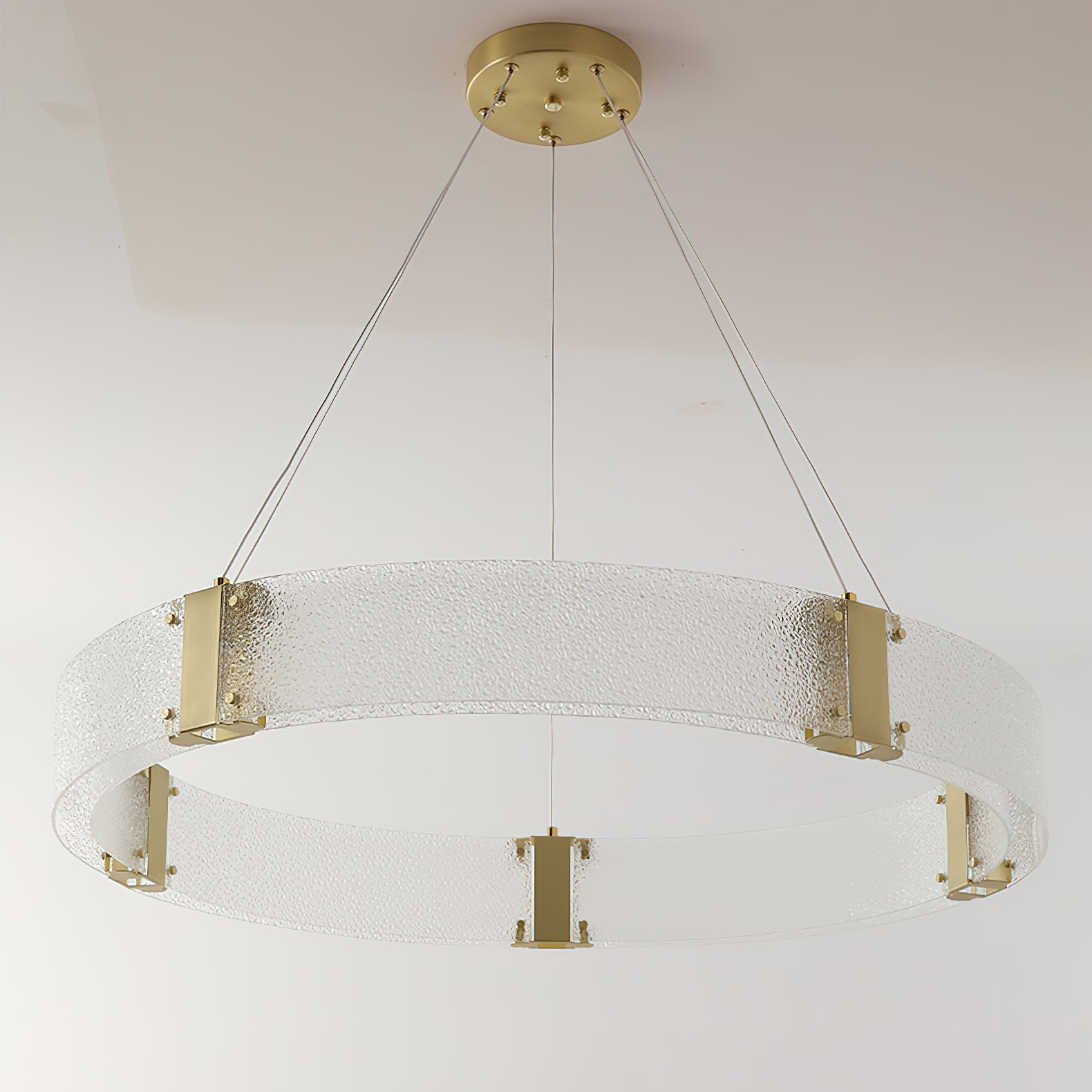 Parallel Modern Minimalist Ring Glass Chandelier - Letslighting