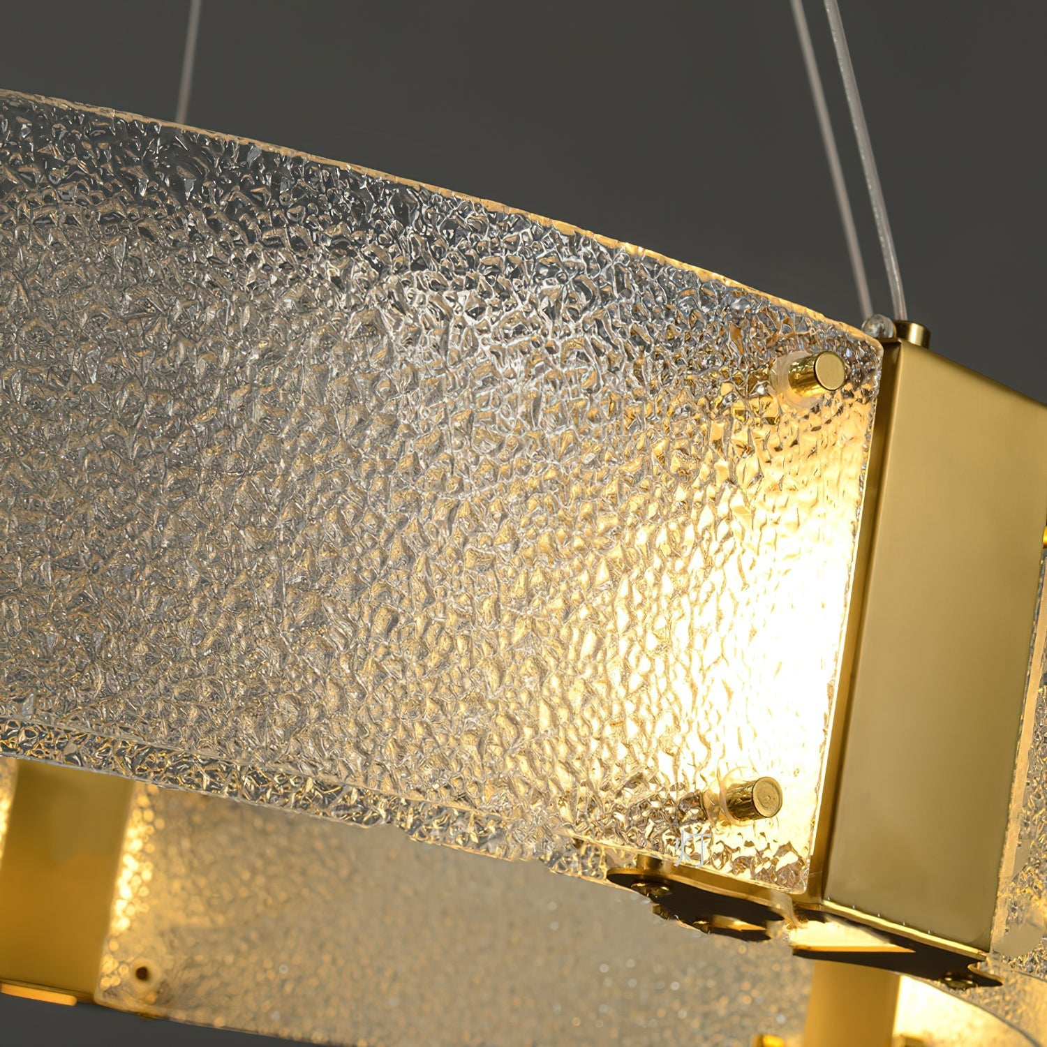 Parallel Modern Minimalist Ring Glass Chandelier - Letslighting