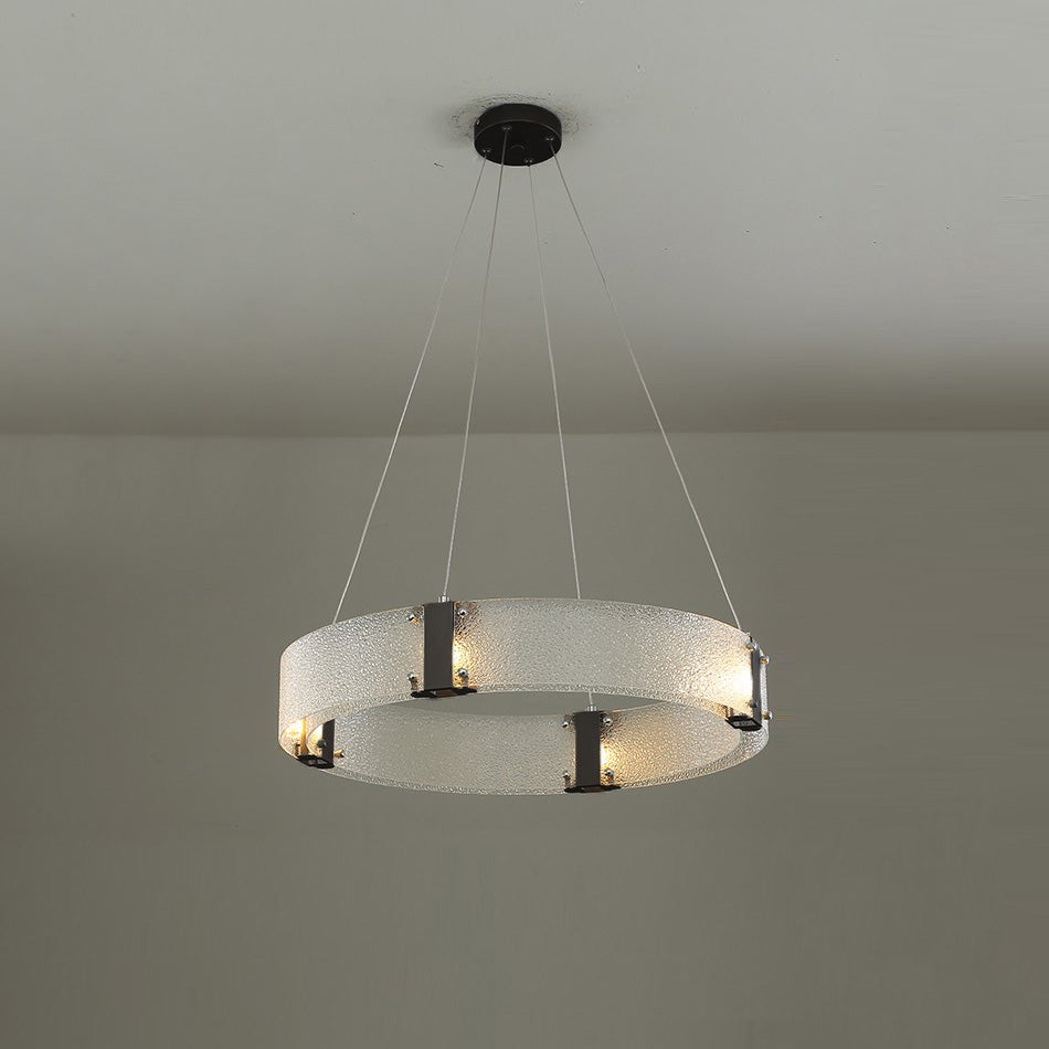 Parallel Modern Minimalist Ring Glass Chandelier - Letslighting