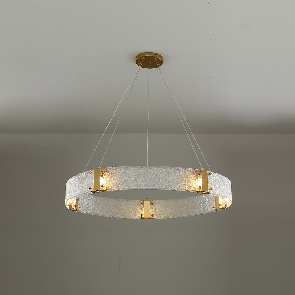 Parallel Modern Minimalist Ring Glass Chandelier - Letslighting