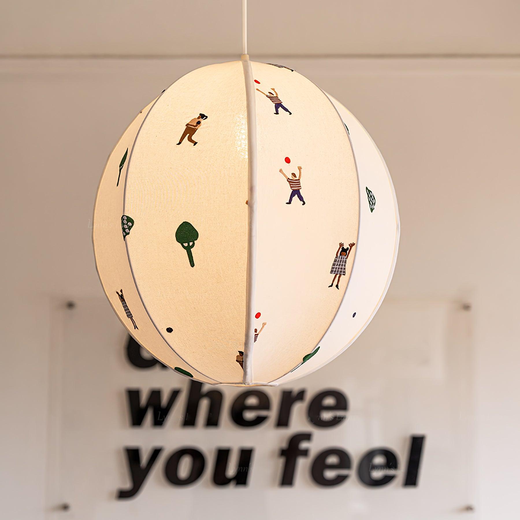 Ritta Paper Ball Drawing Pendant Light - Letslighting