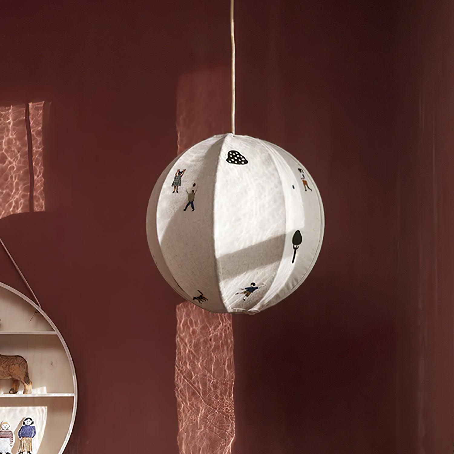 Ritta Paper Ball Drawing Pendant Light - Letslighting