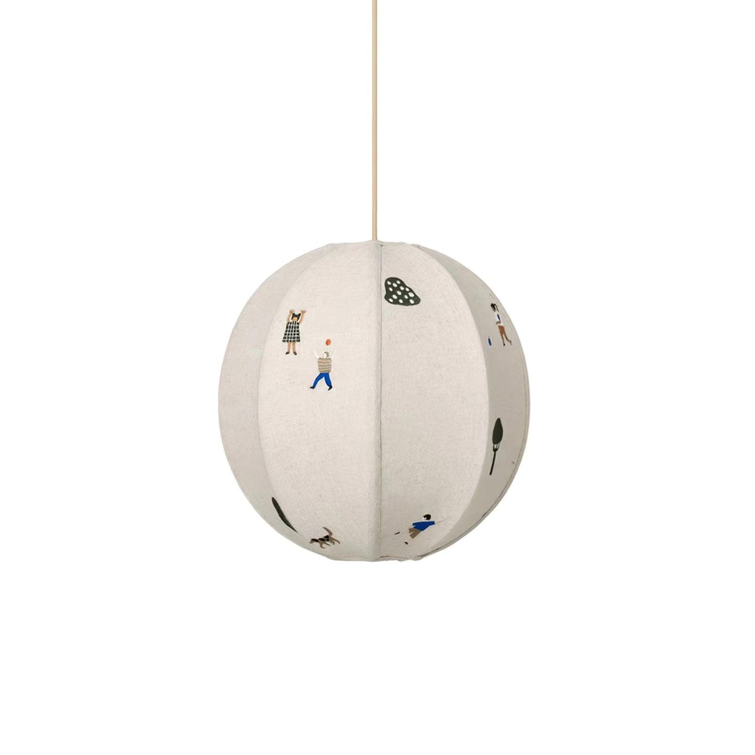 Ritta Paper Ball Drawing Pendant Light - Letslighting